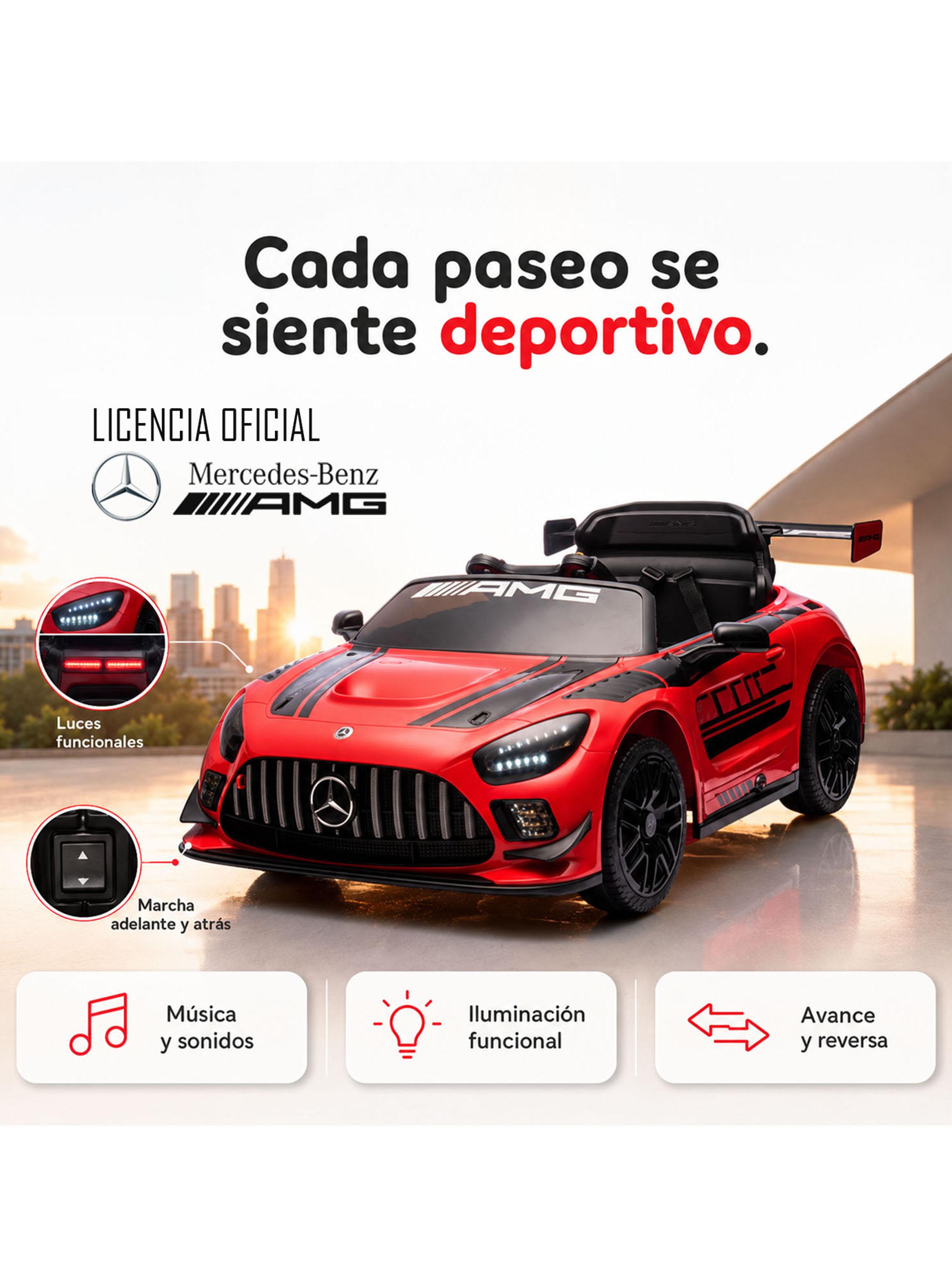 Auto a Batería Orange Racer Mercedes Benz Amg Gt3 12v-2