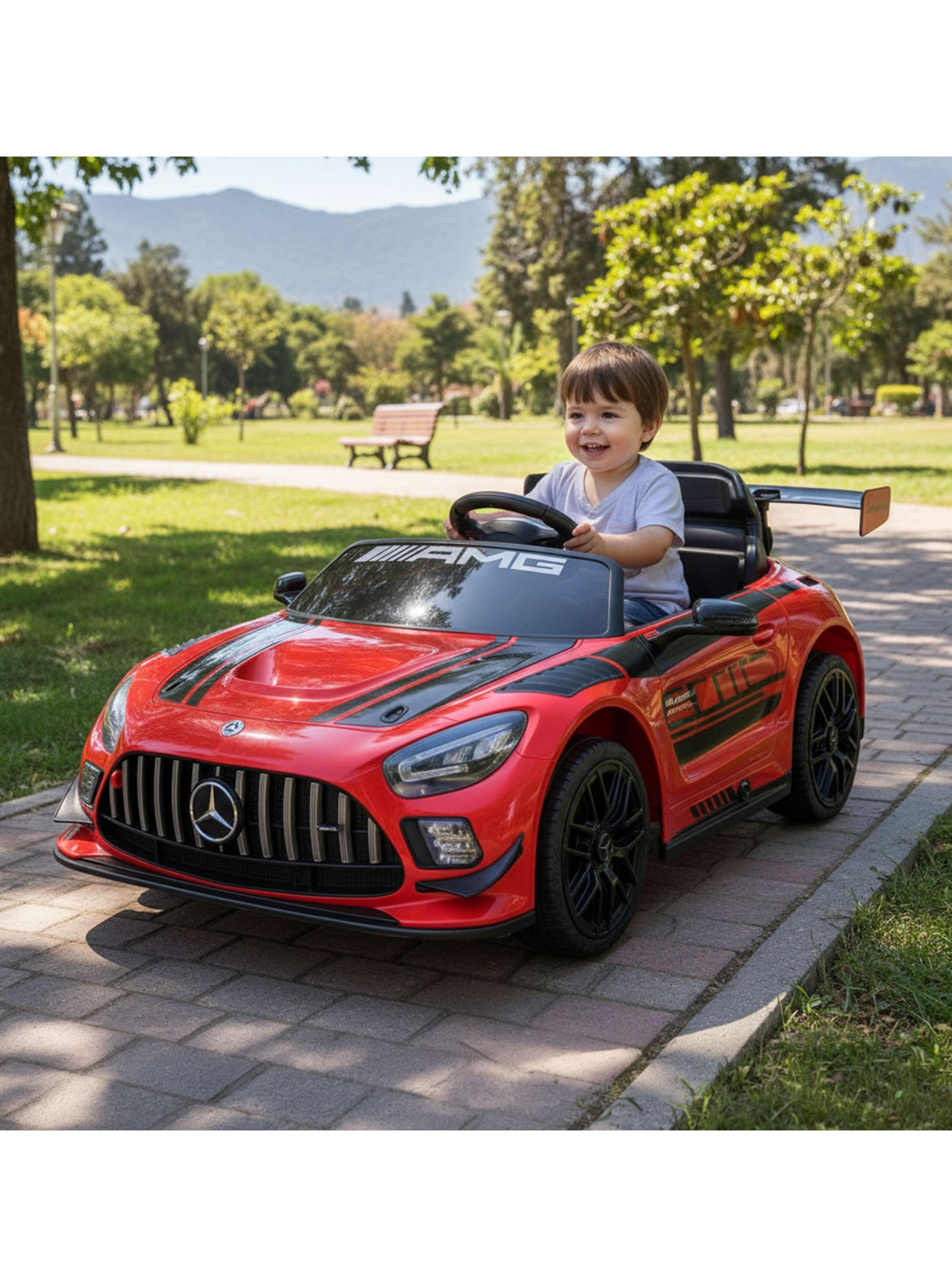 Auto a Batería Orange Racer Mercedes Benz Amg Gt3 12v-4