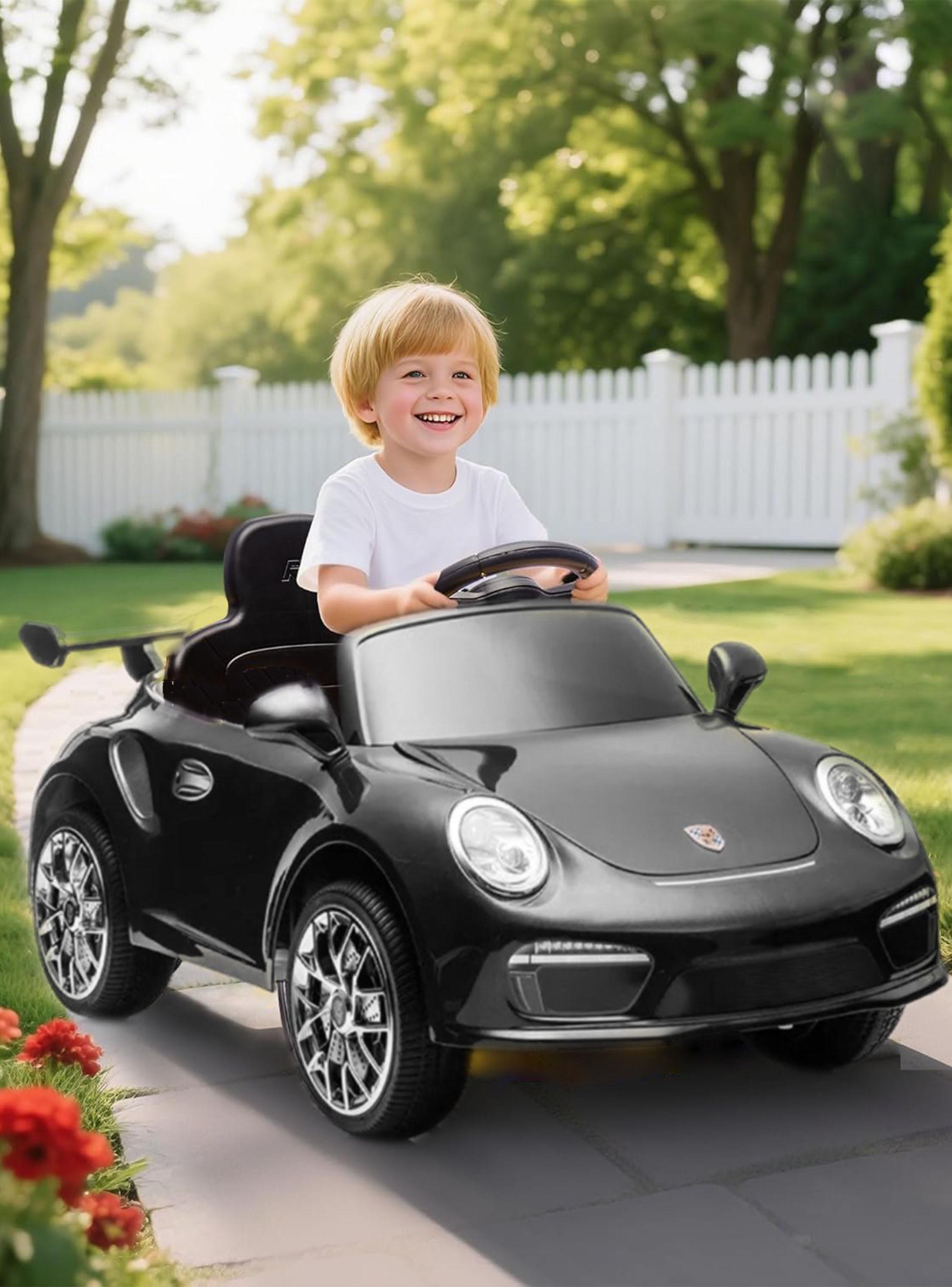 Auto a Batería Porsche 911 Ruf CTR3 12v 2 Motores Negro-6