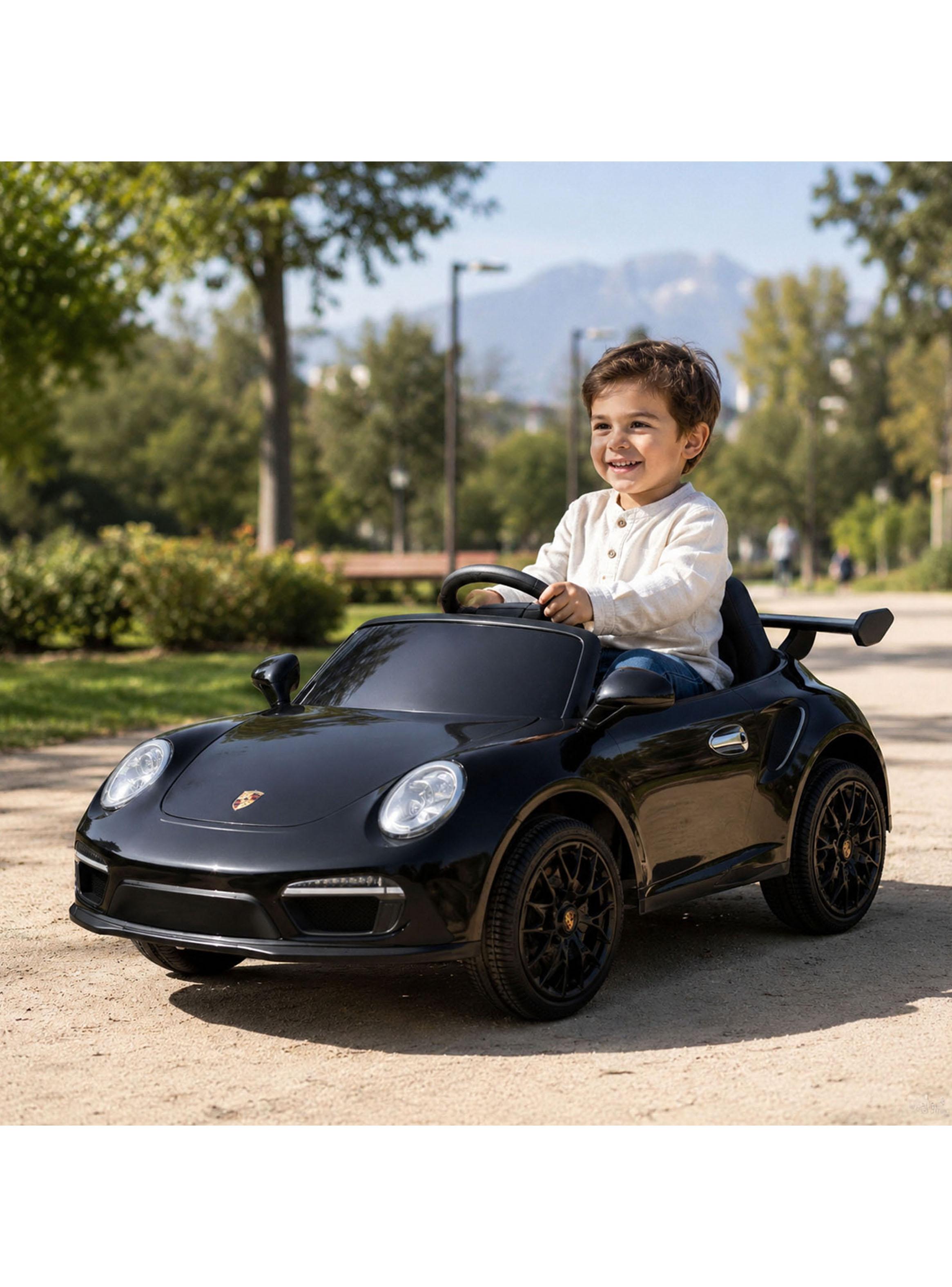 Auto a Batería Porsche 911 Ruf CTR3 12v 2 Motores Negro-2