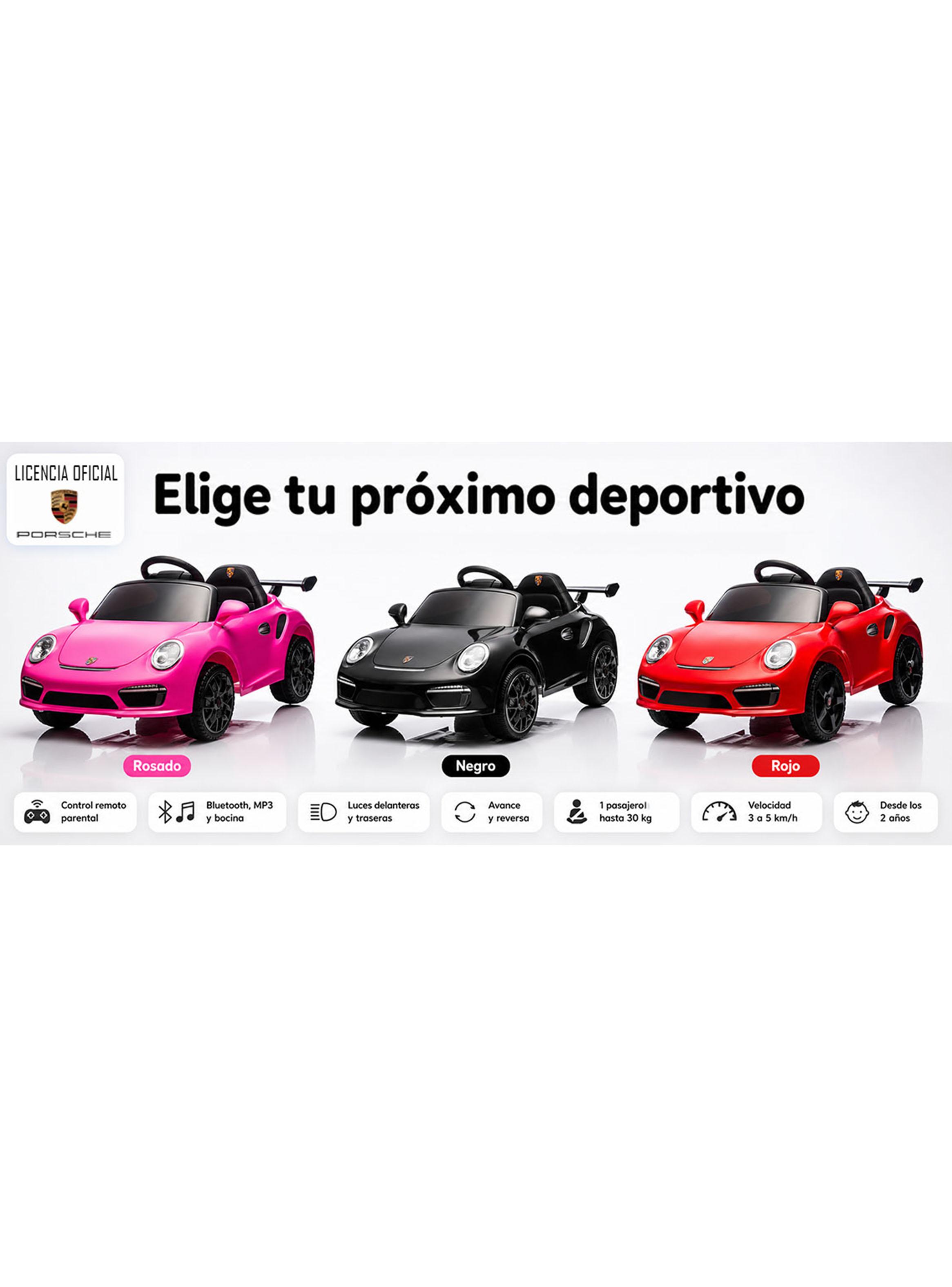 Auto a Batería Porsche 911 Ruf CTR3 12v 2 Motores Negro-3