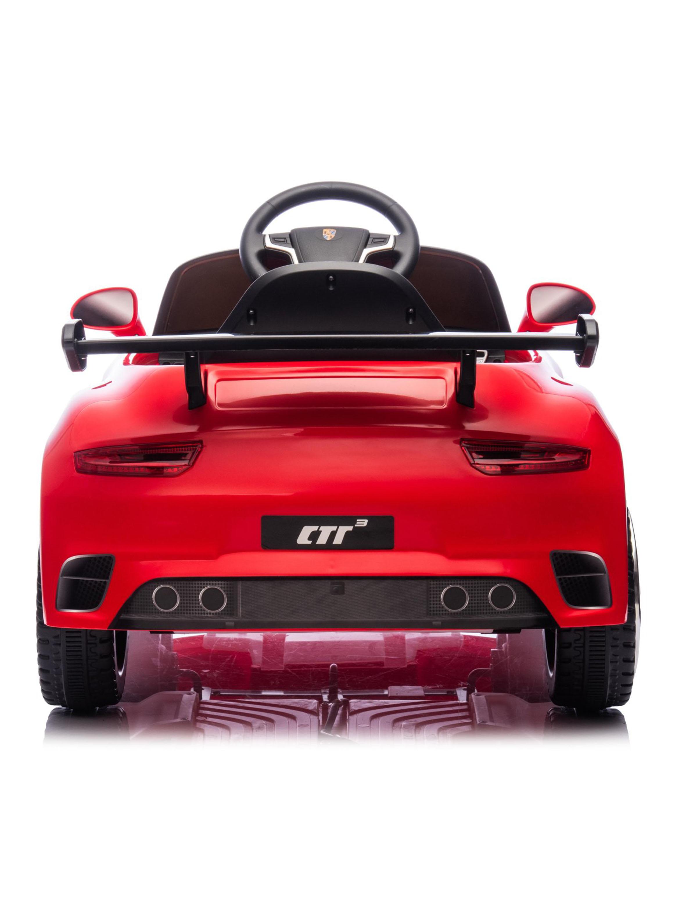 Auto a Batería Porsche 911 Ruf CTR3 12v 2 Motores Rojo-4
