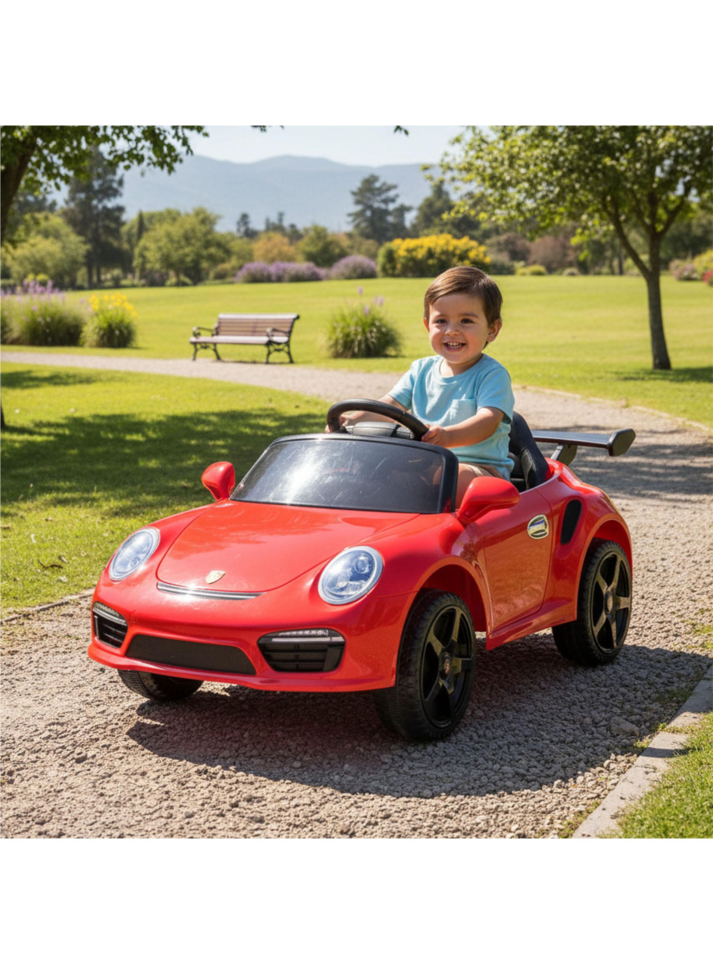 Auto a Batería Porsche 911 Ruf CTR3 12v 2 Motores Rojo-5