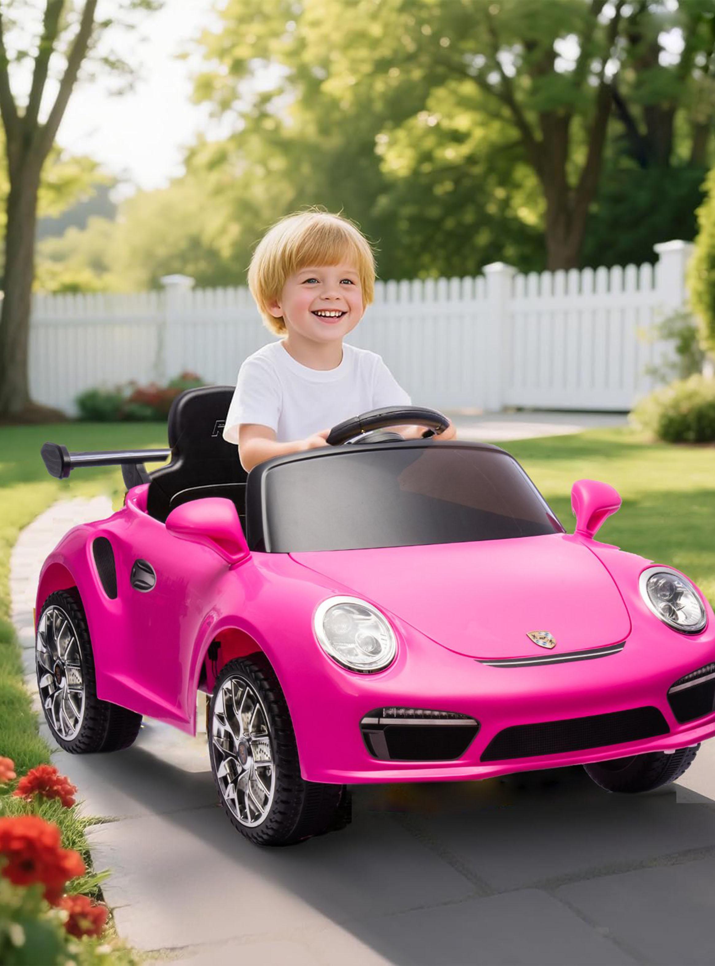 Auto a Batería Porsche 911 RUF CTR3 12v 2 Motores Rosado-5