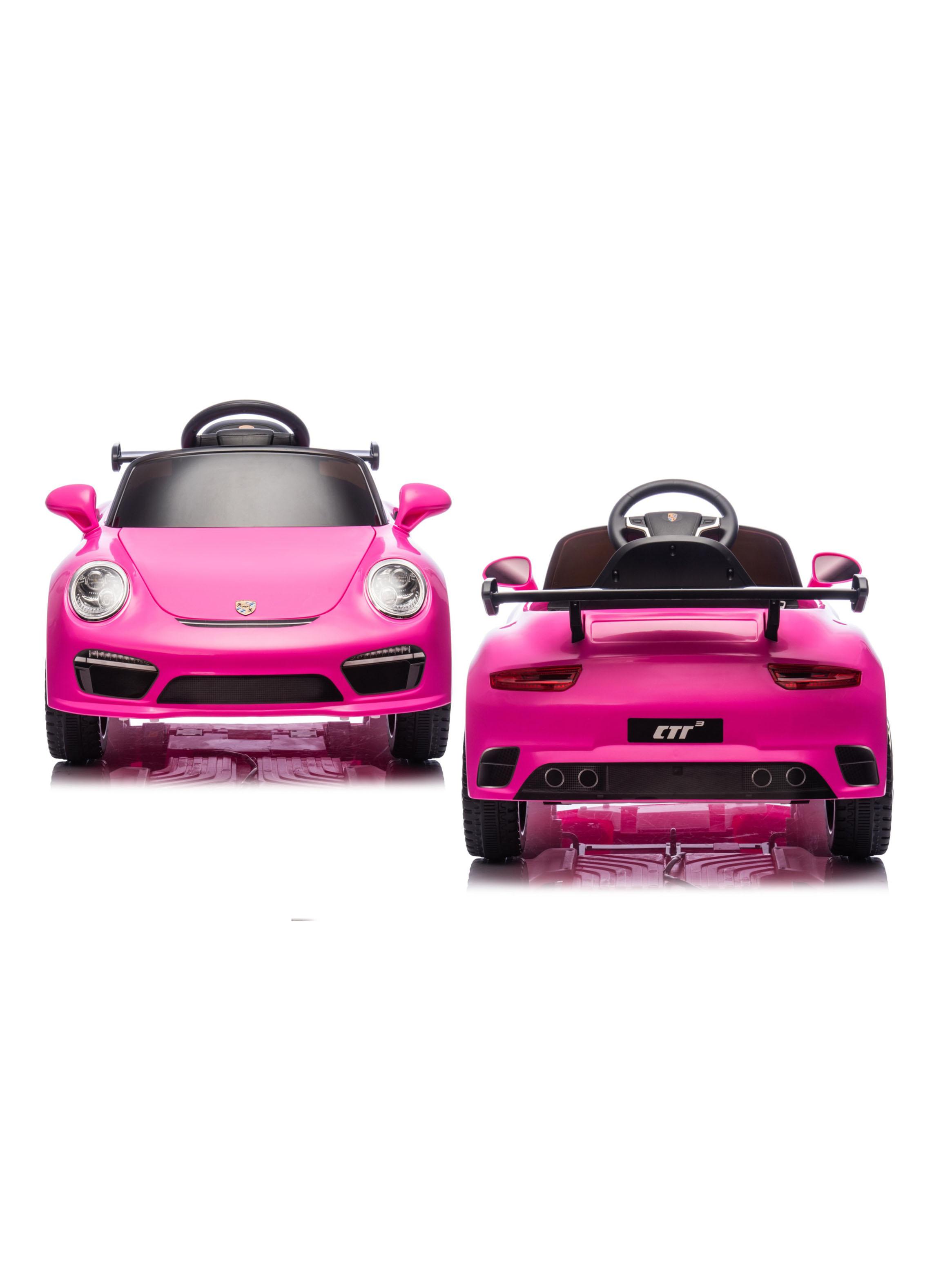 Auto a Batería Porsche 911 RUF CTR3 12v 2 Motores Rosado-4
