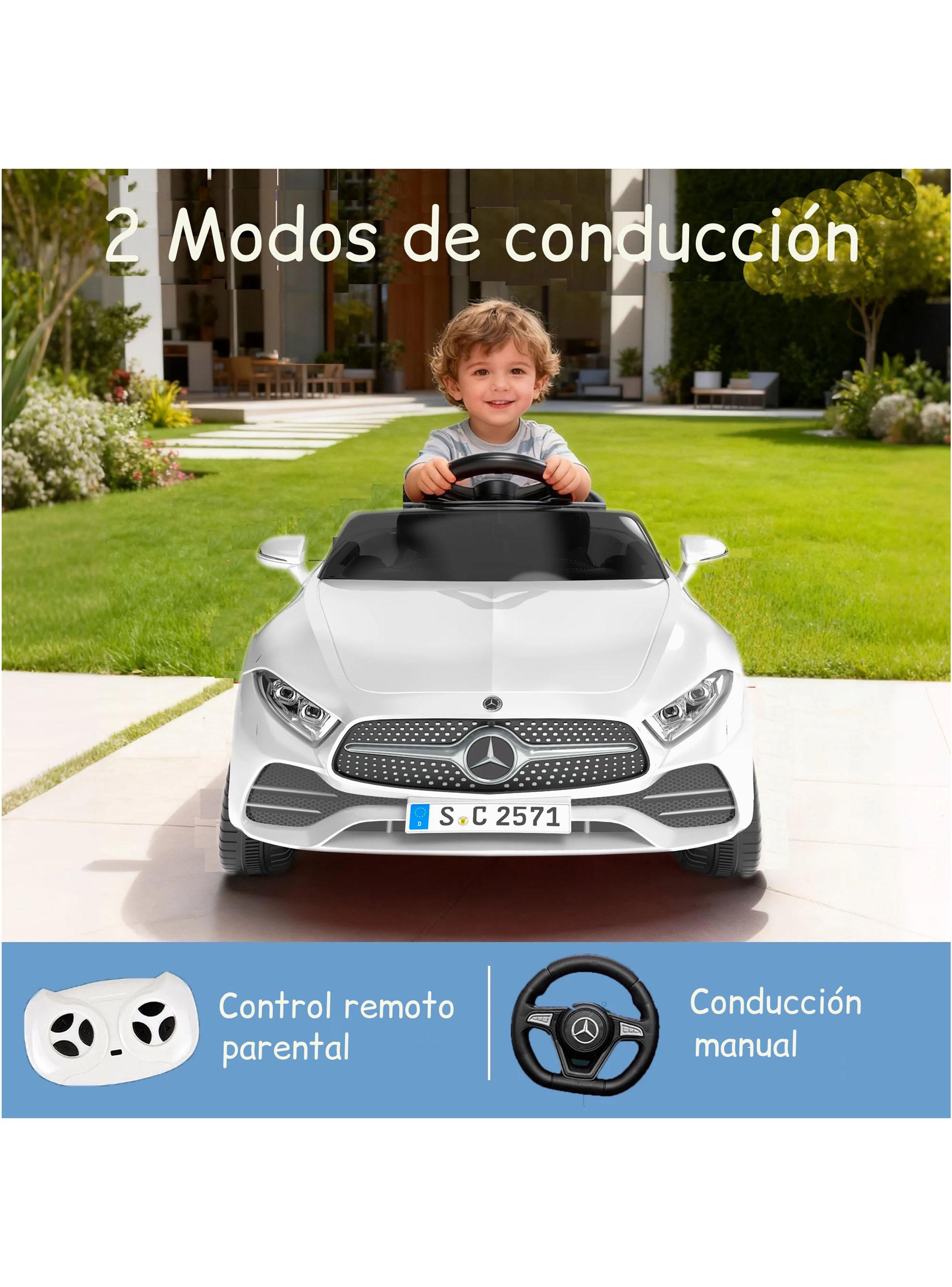 Auto a Batería Mercedes Benz Cls350 12v 2 Motores Blanco-5