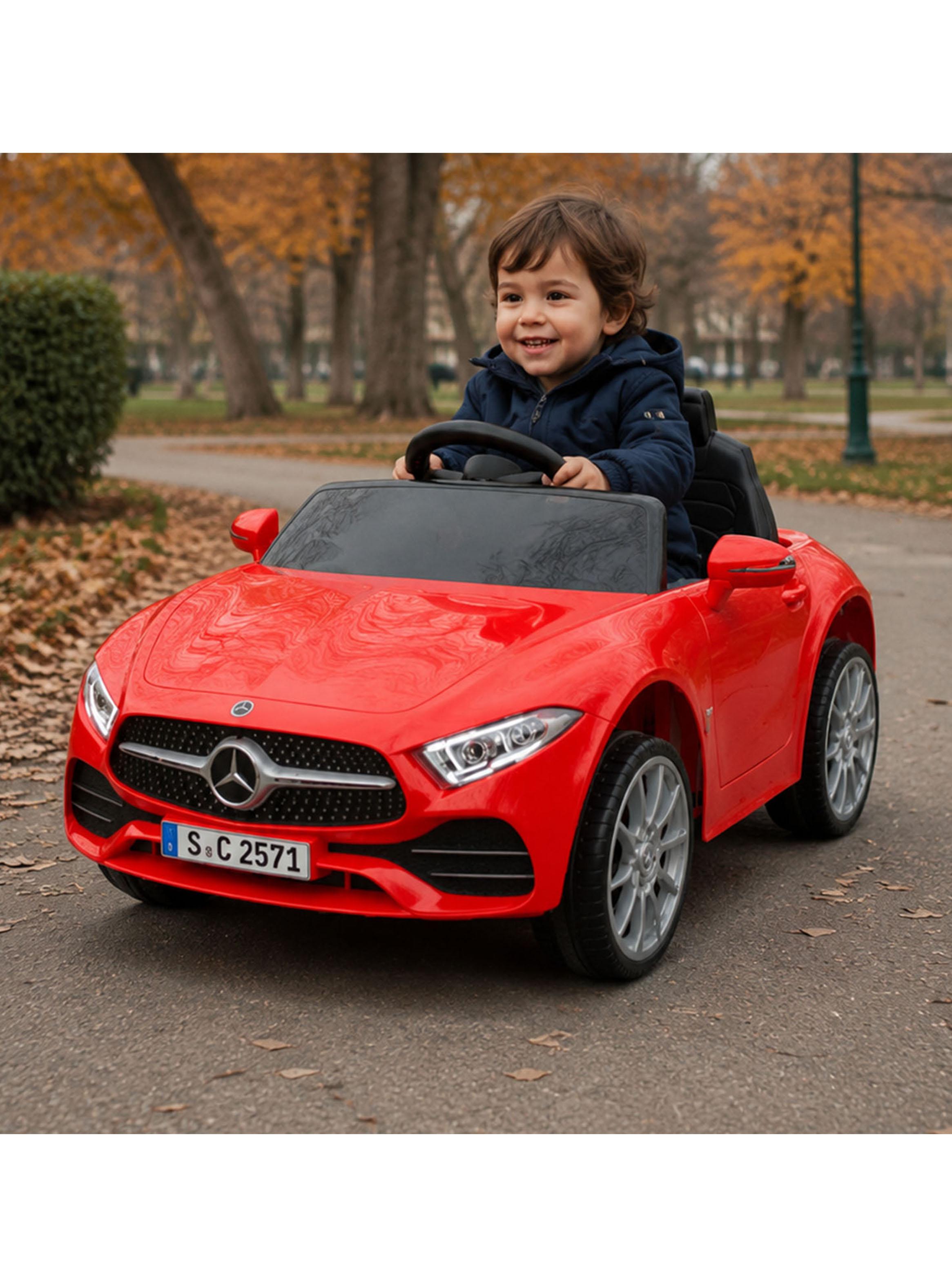 Auto a Batería Mercedes Benz Cls350 12v 2 Motores Rojo-5
