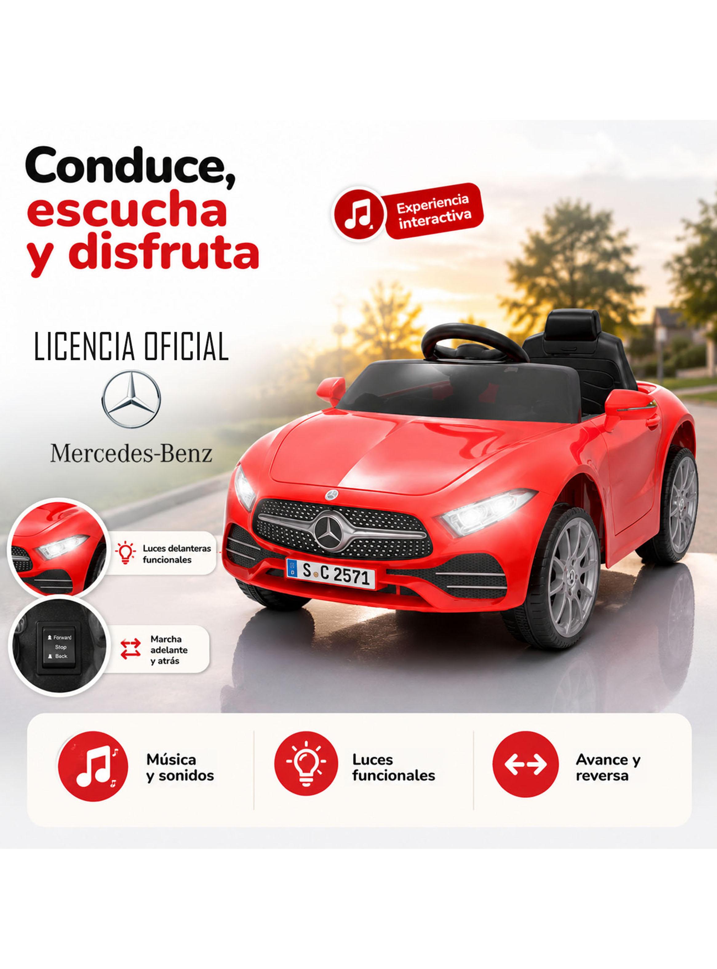 Auto a Batería Mercedes Benz Cls350 12v 2 Motores Rojo-4
