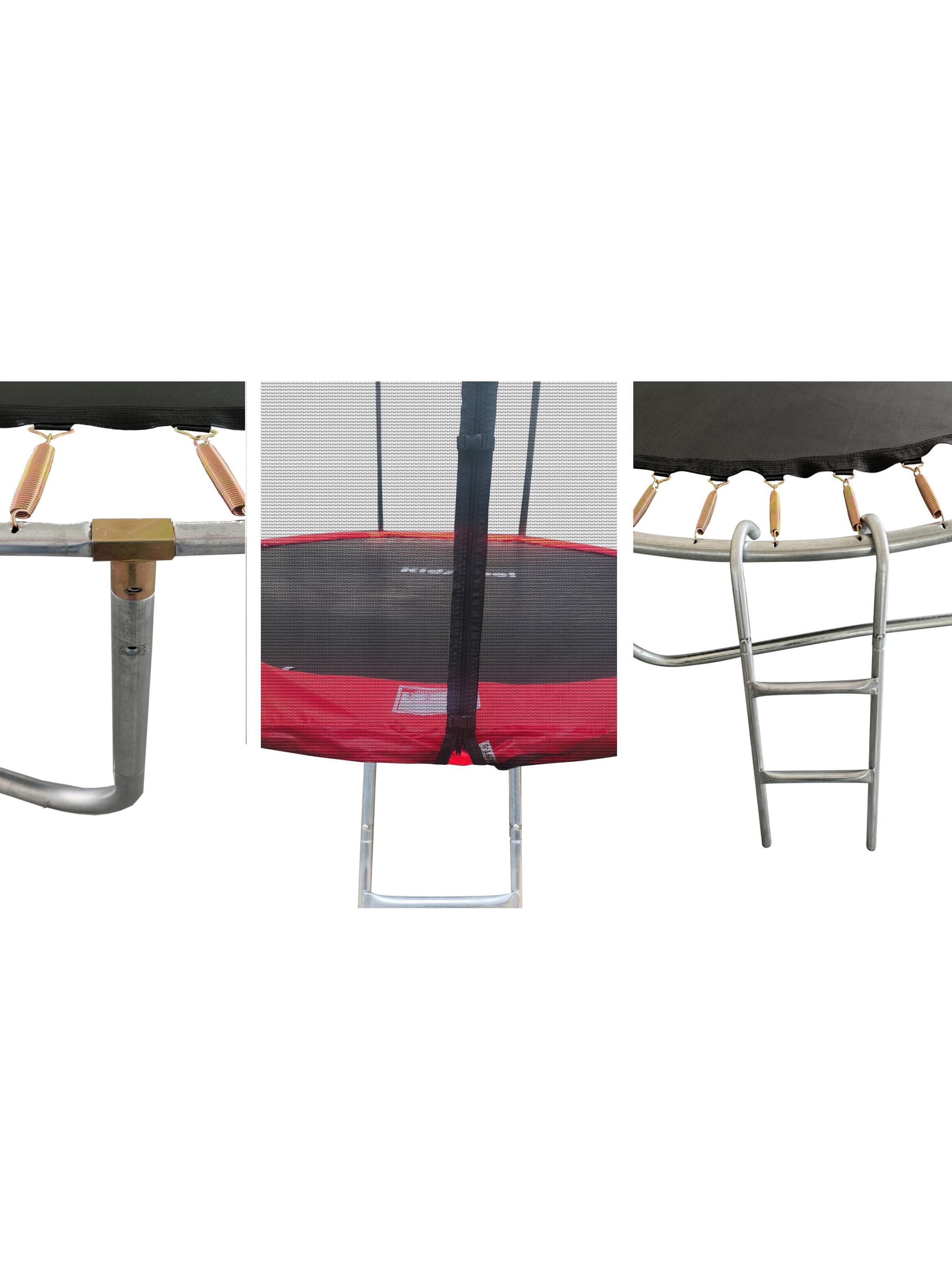 Cama Elástica Roja 14 Pies con Escalera-4