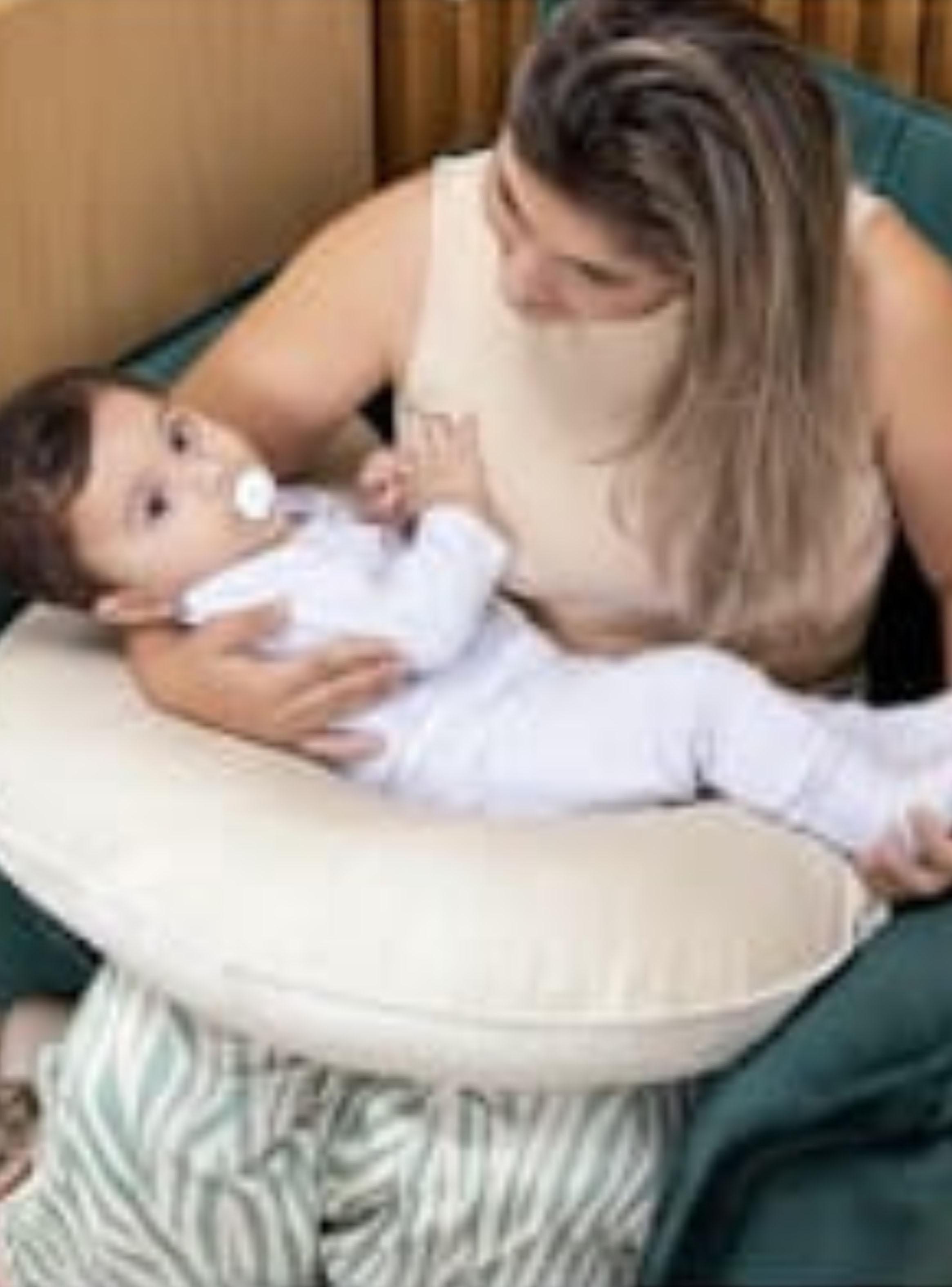 Cojín Maternal para Amamantar Beige-3