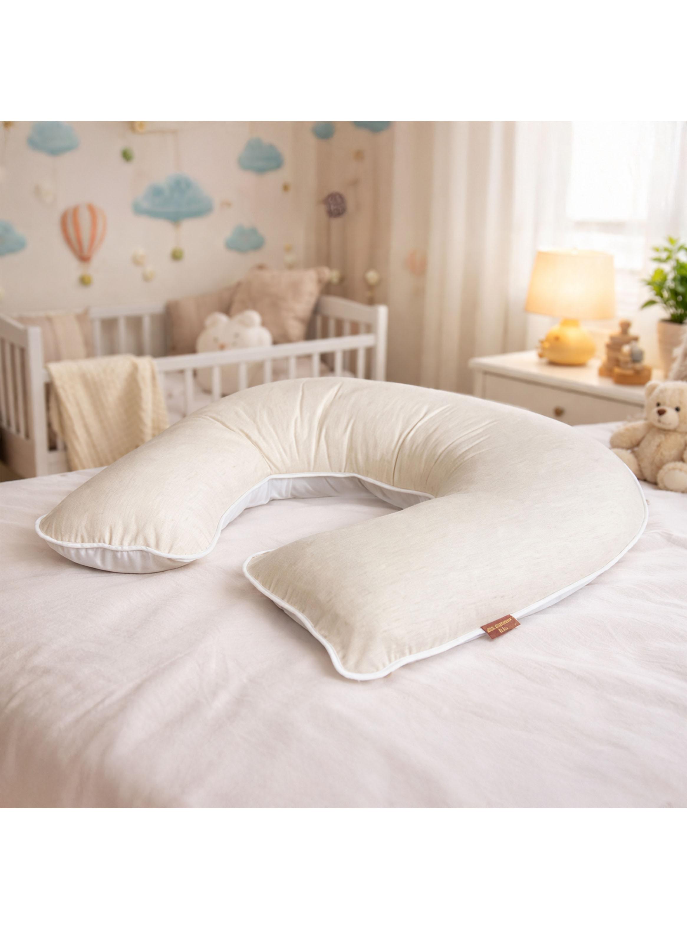 Cojín Maternal para Amamantar Beige-5