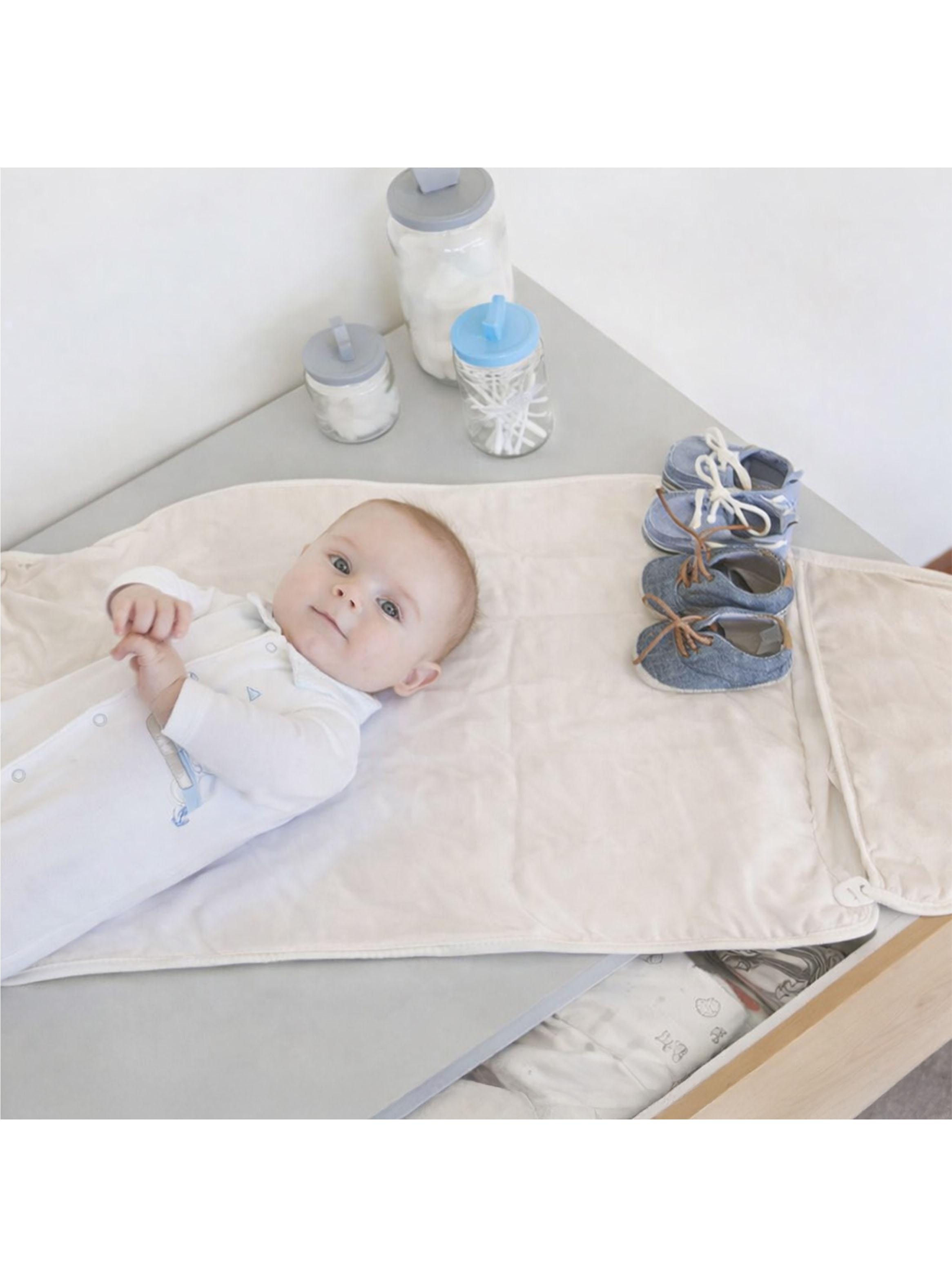 Mudador Portátil Impermeable Beige-1