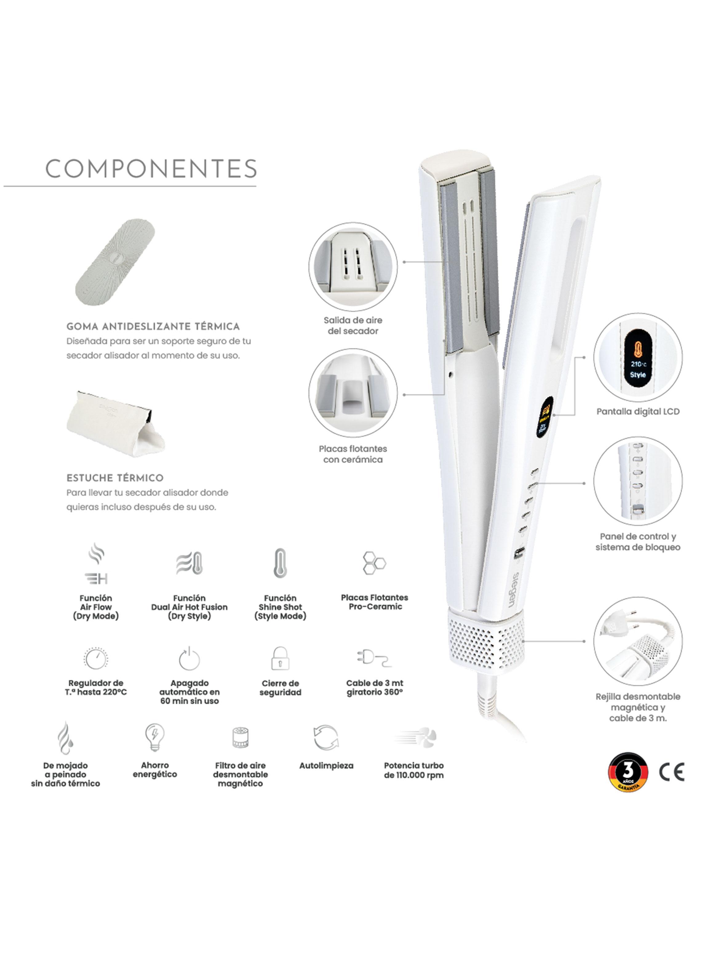 Secador de Pelo Duo AirFlow Styler 3 en 1 SG-B5000 Blanco-2