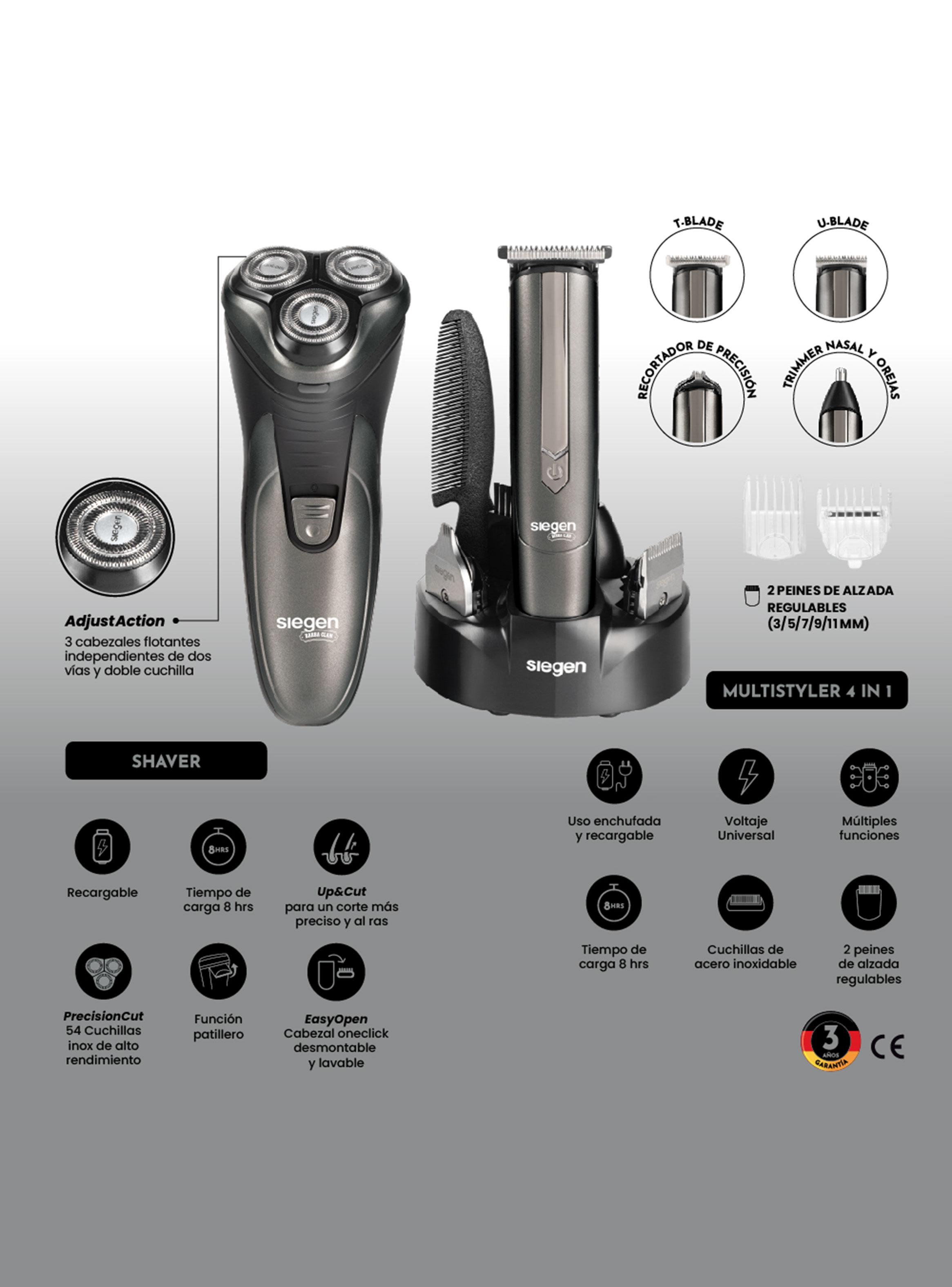 Cortapelos + Afeitadora 4 en 1 SG-8440C01-3