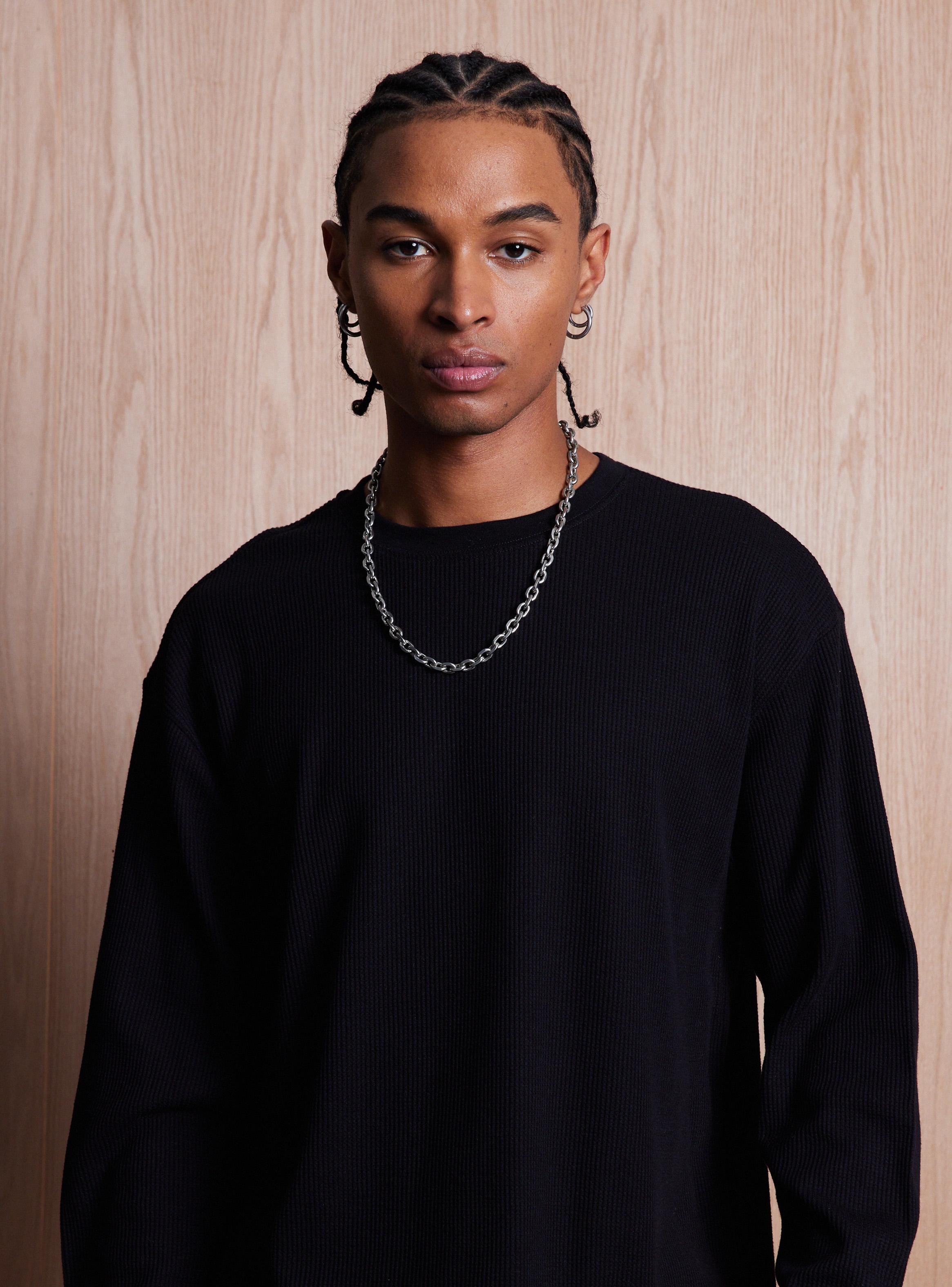 Polera Polera Tela con Textura y Estampado-2