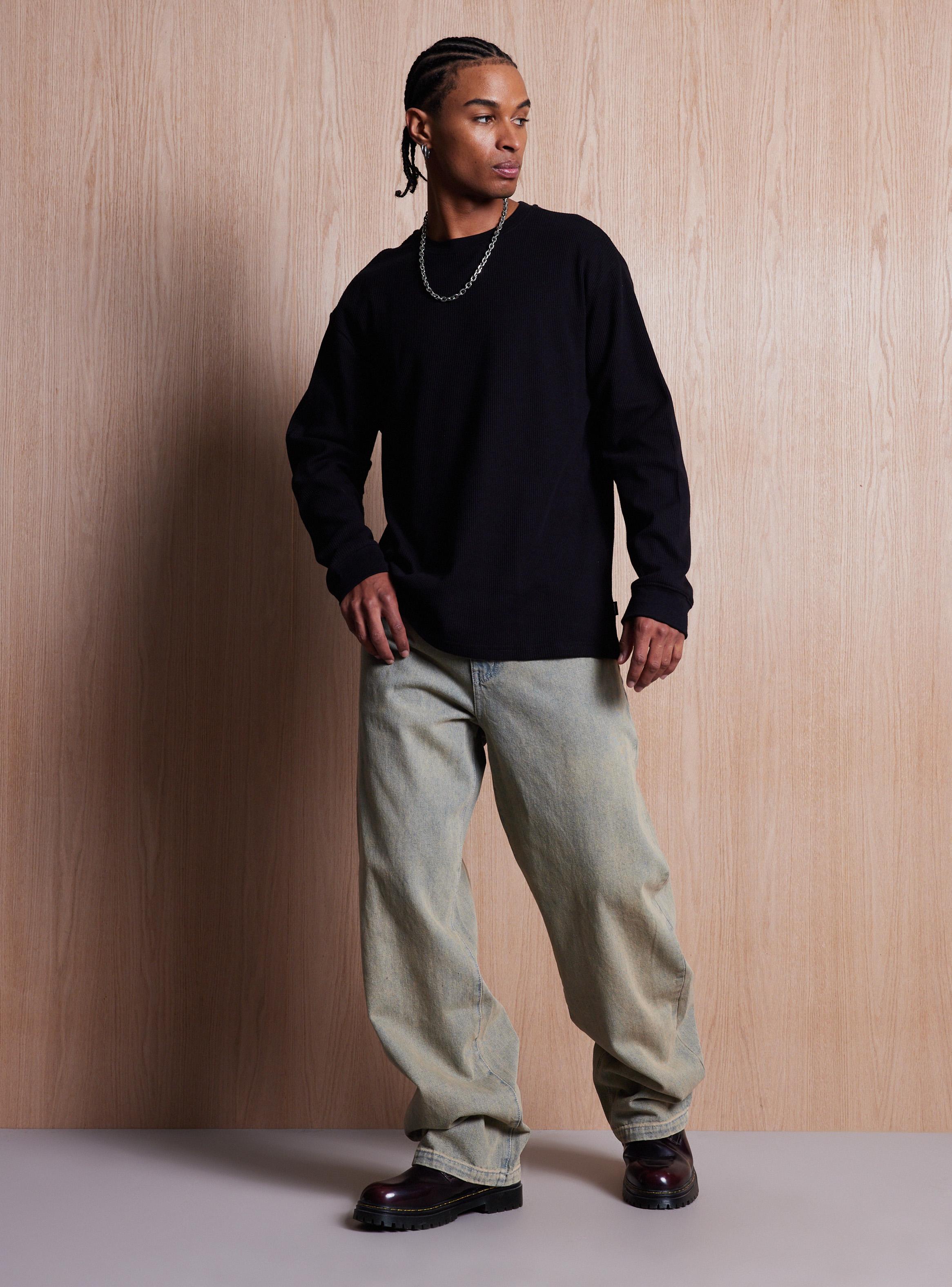 Polera Polera Tela con Textura y Estampado-4