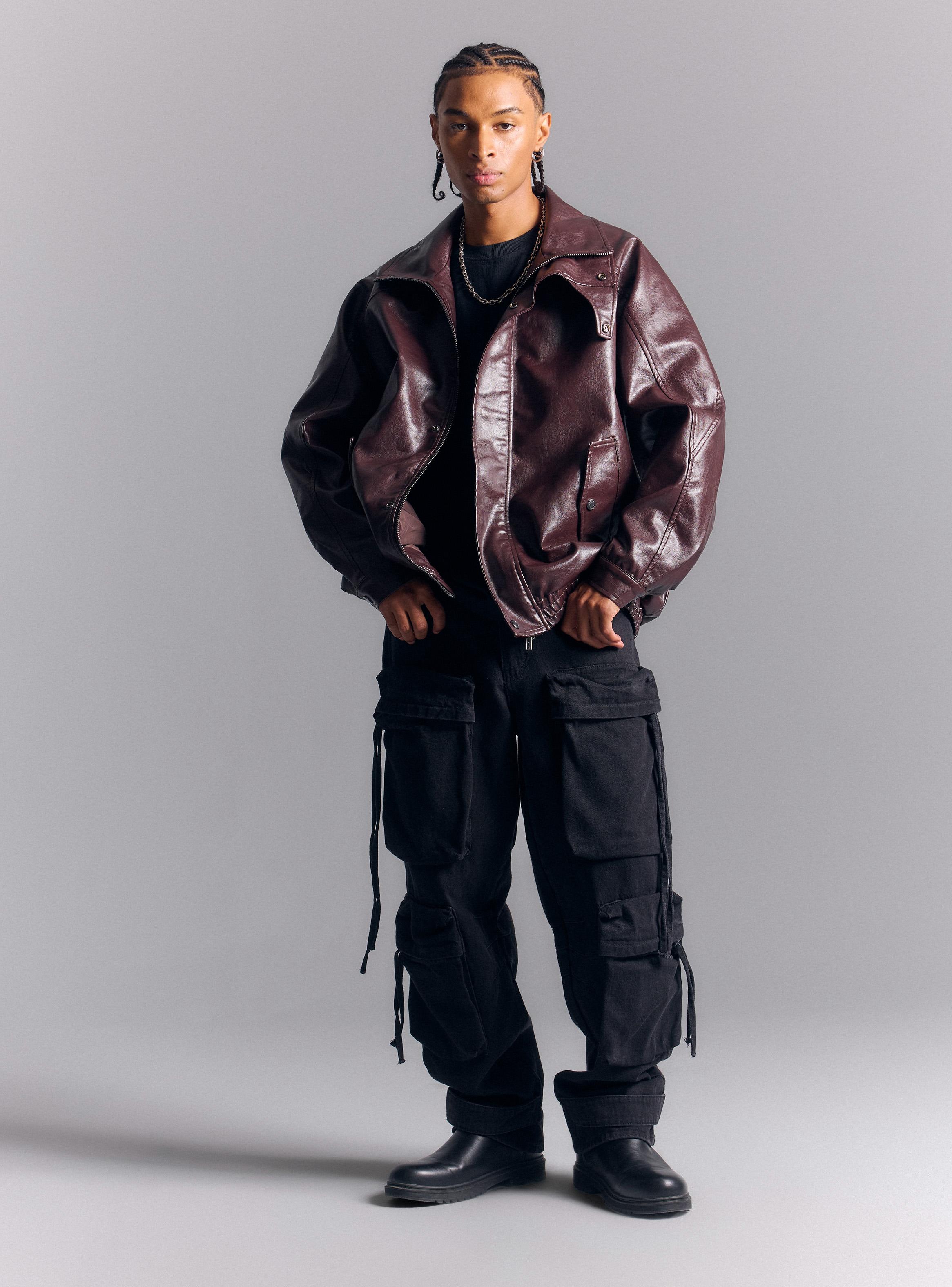 BLACKLIST Chaqueta de Cuello Alto-4