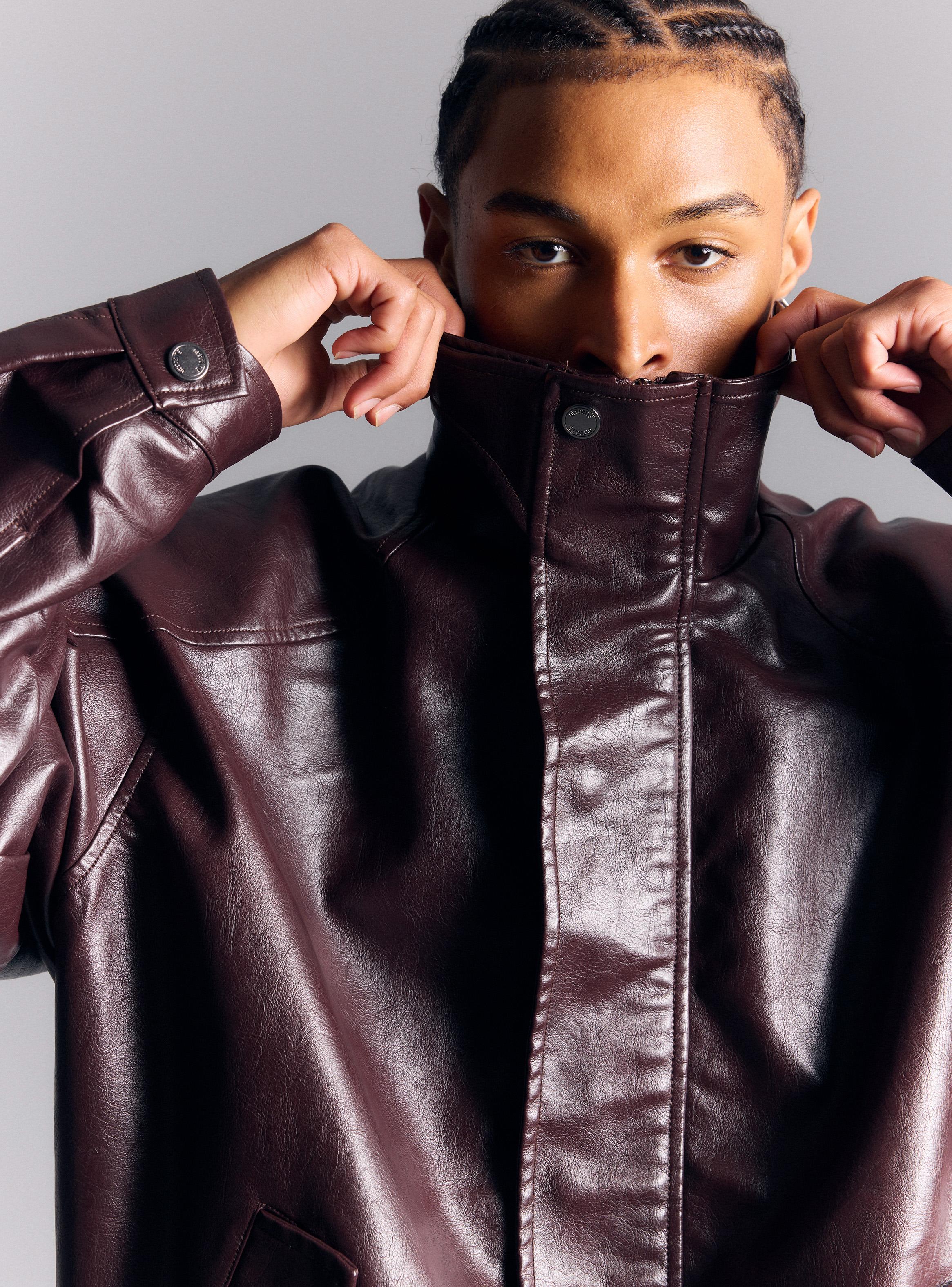 BLACKLIST Chaqueta de Cuello Alto-3