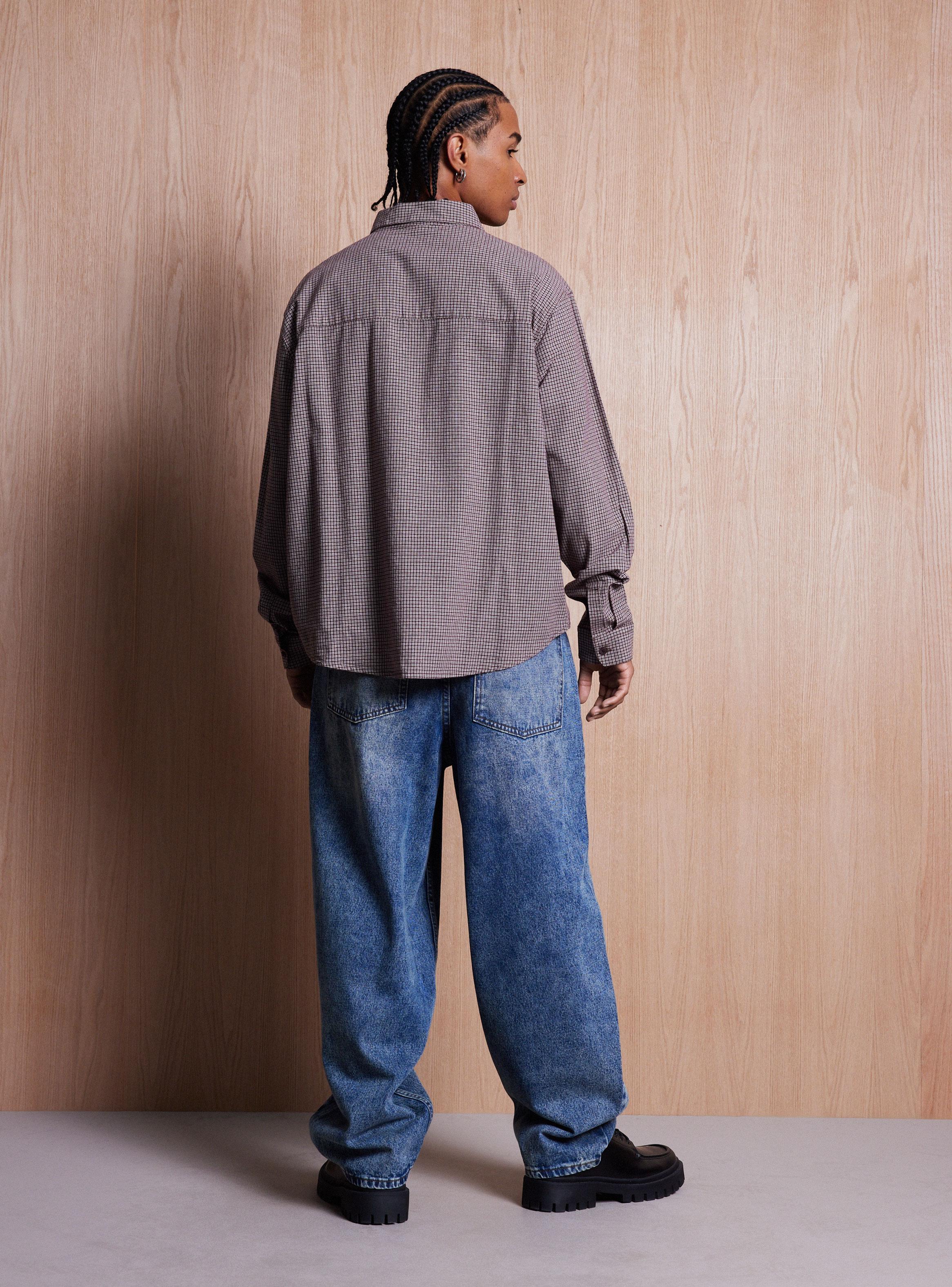 Camisa Manga Larga Microestampada-5