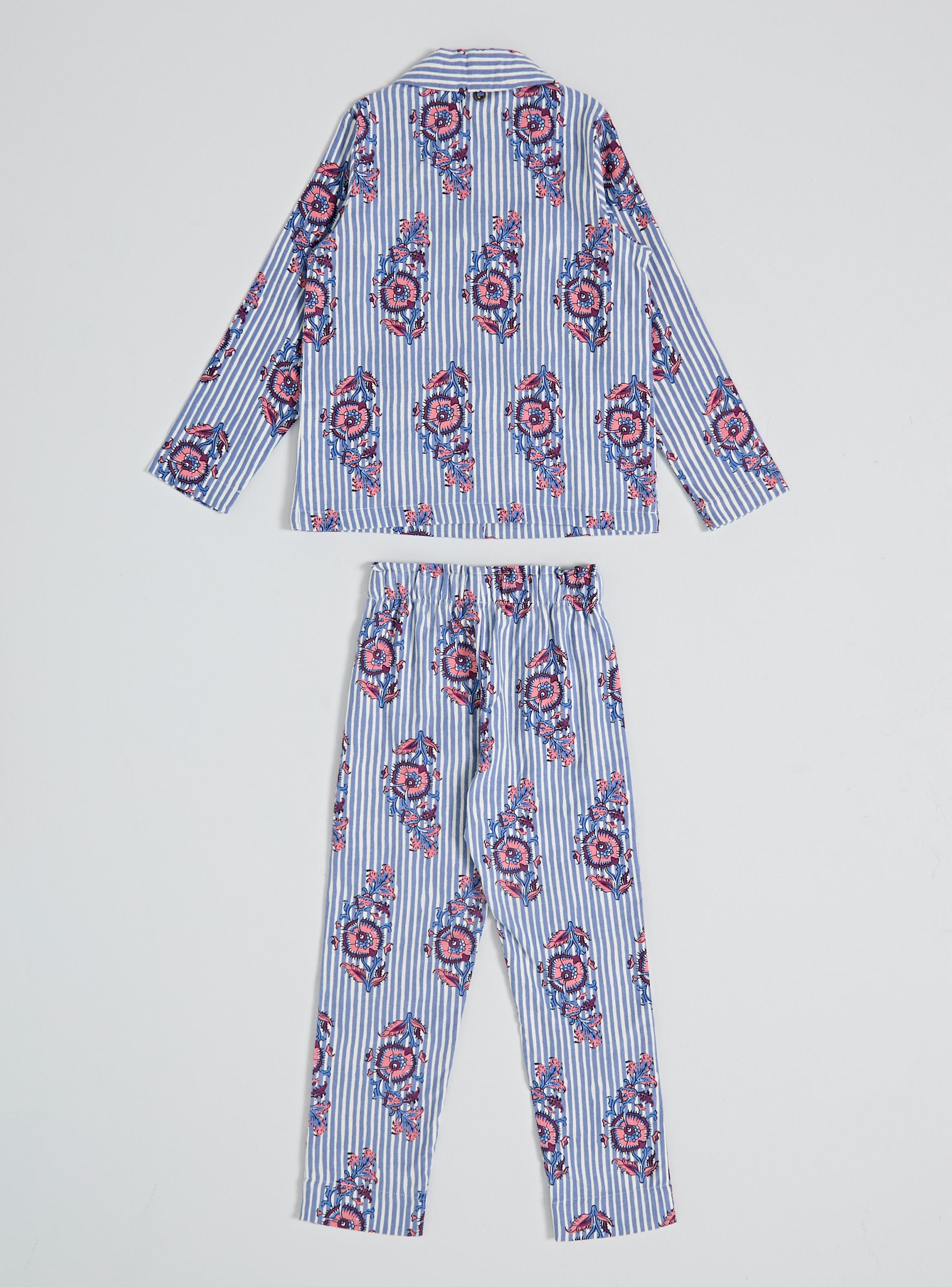 Pijama Full Estampado Botones Franela Día de la Madre-2