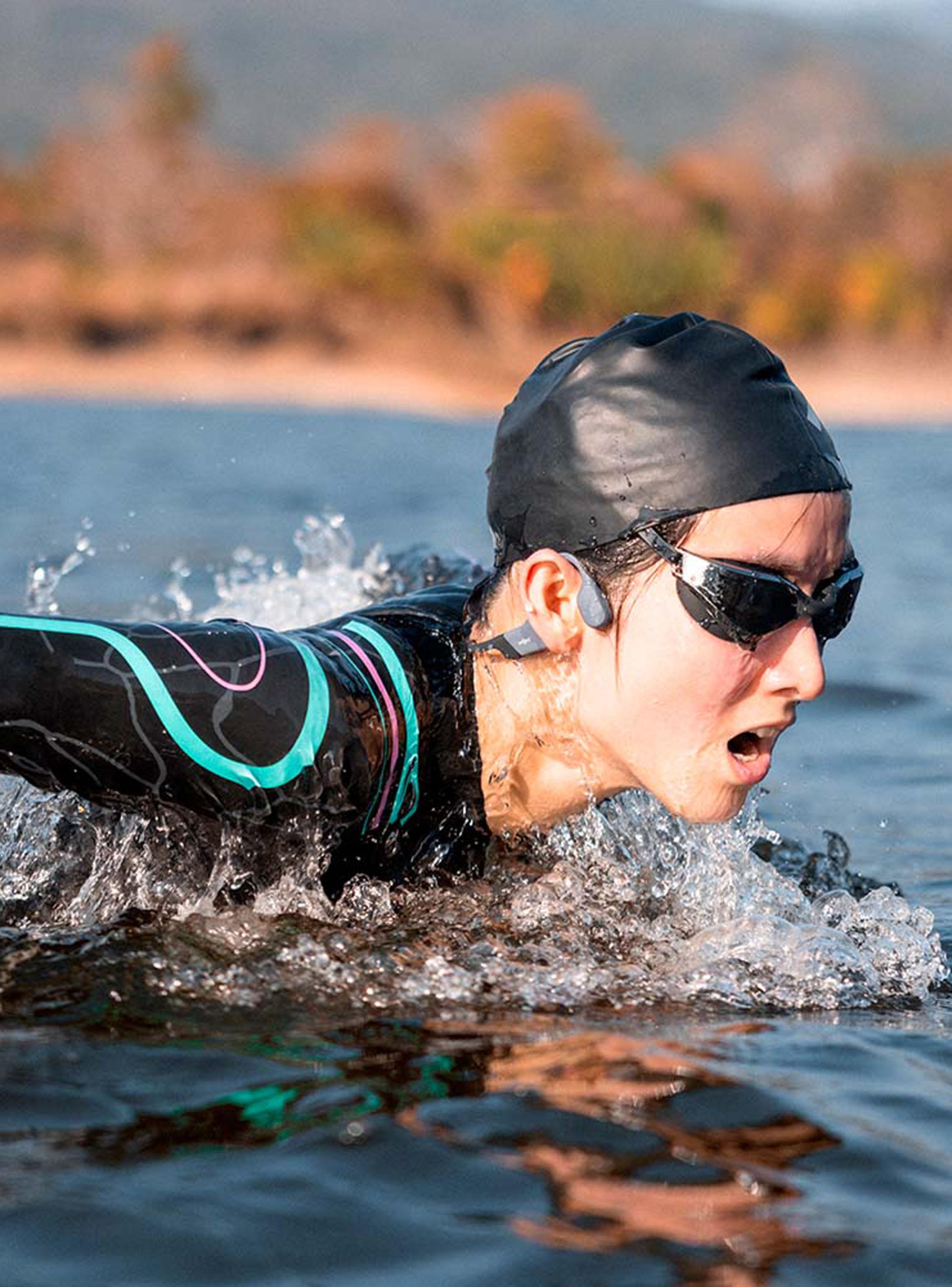 Audífonos Bluetooth Open Swim Pro Gris-4