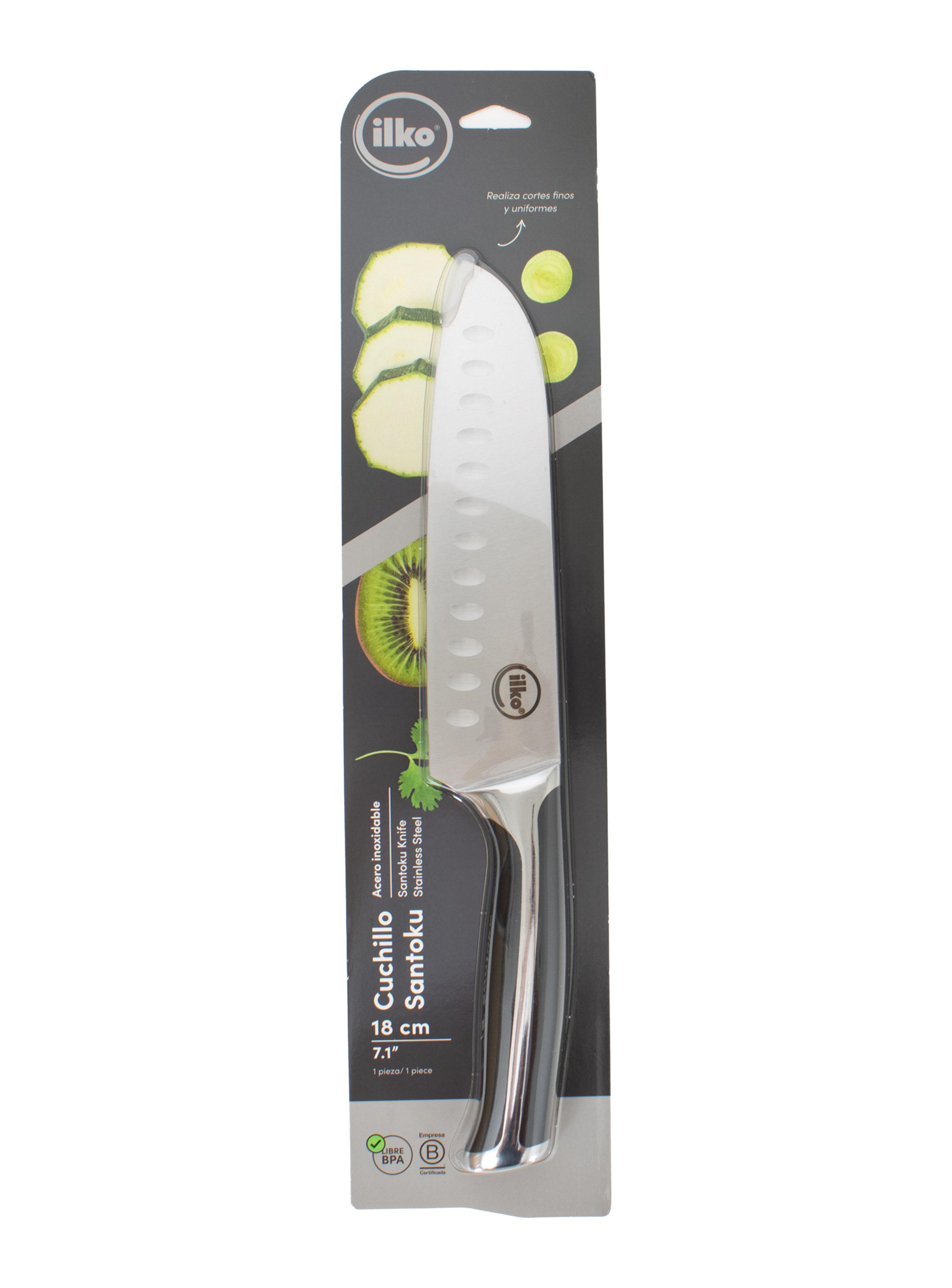 Cuchillo Santoku 18 cm Plus Acero Inoxidable-1