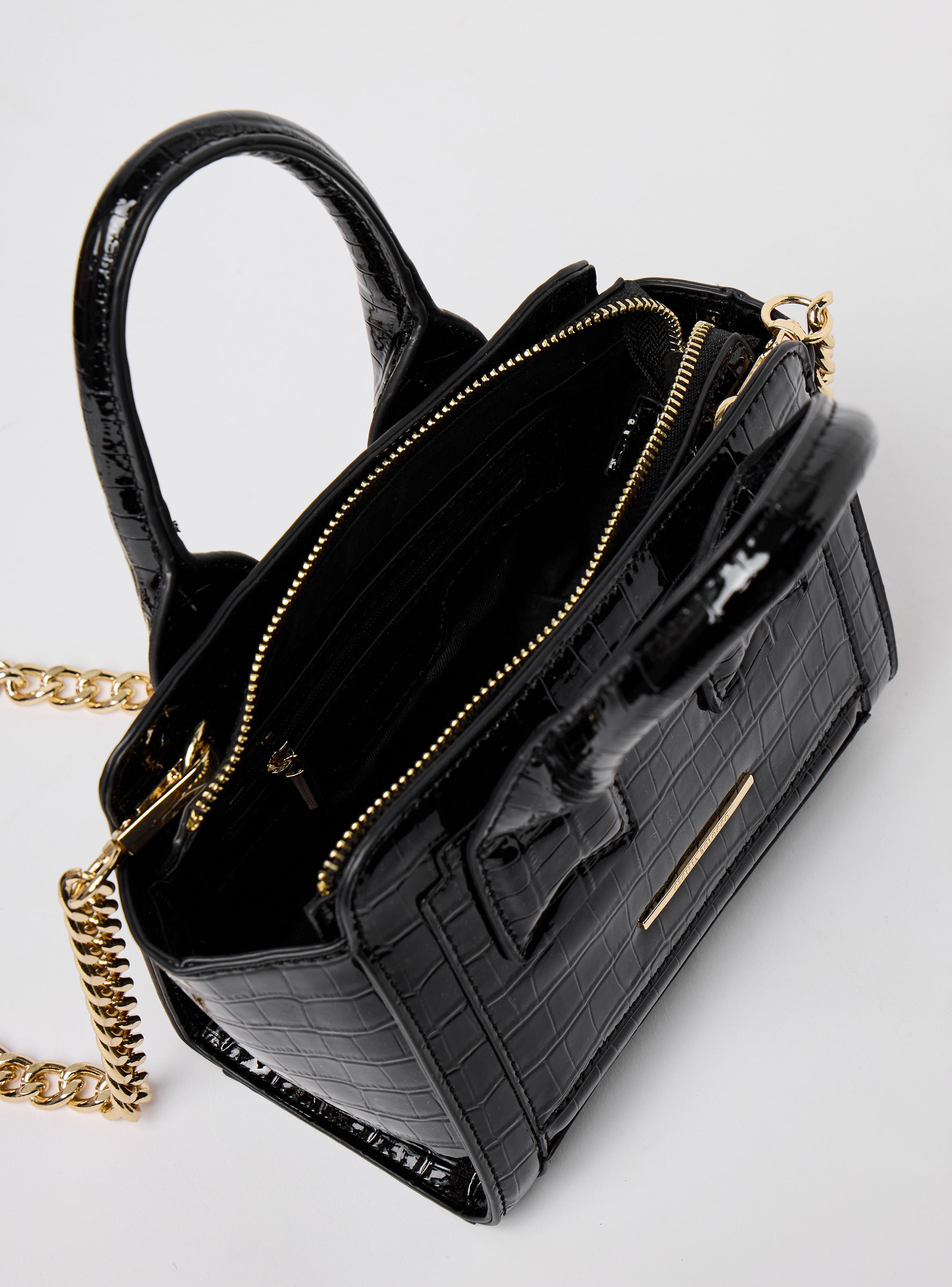 Cartera de Hombro Mini Textura Croco-3