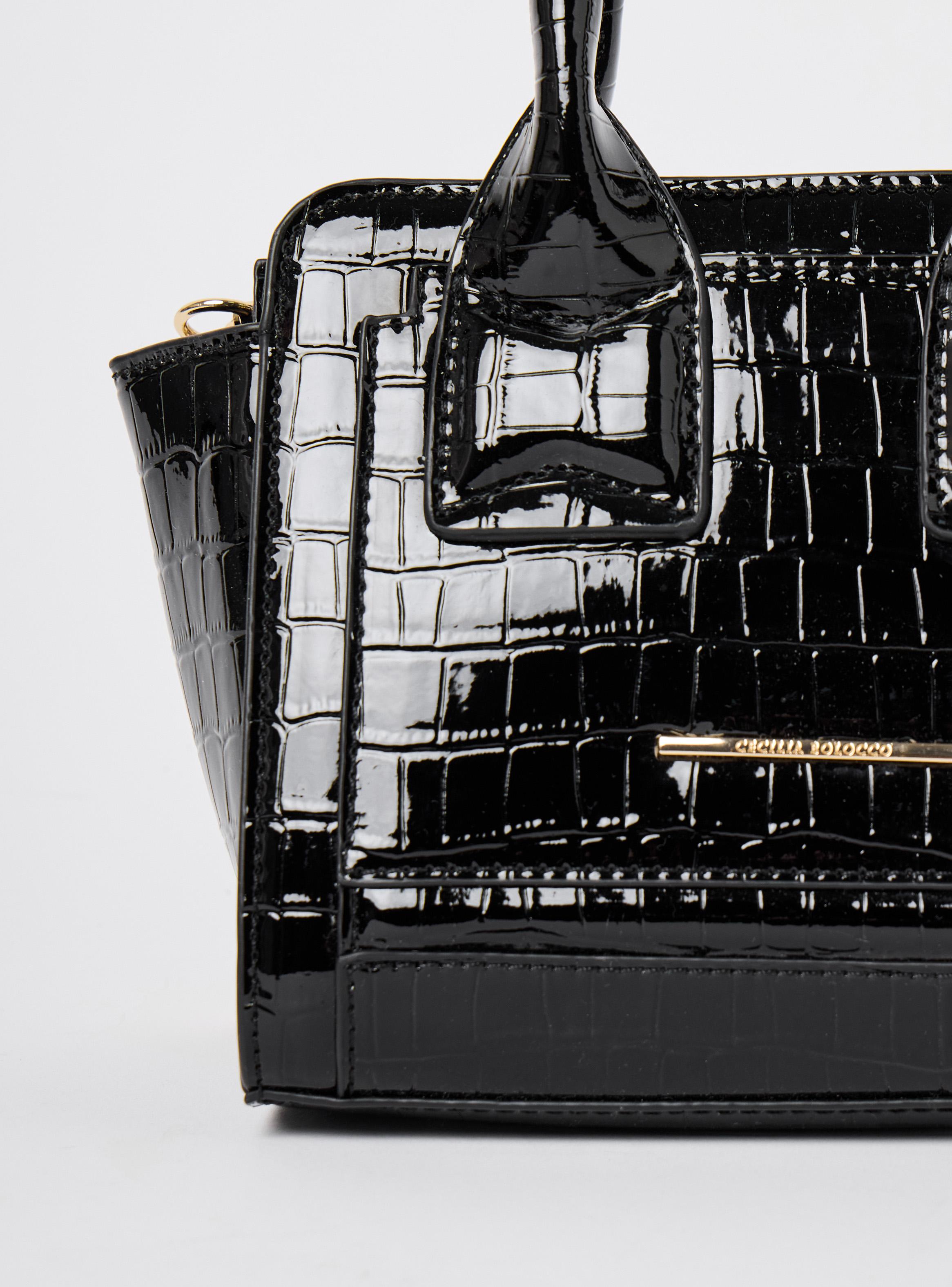 Cartera de Hombro Mini Textura Croco-4