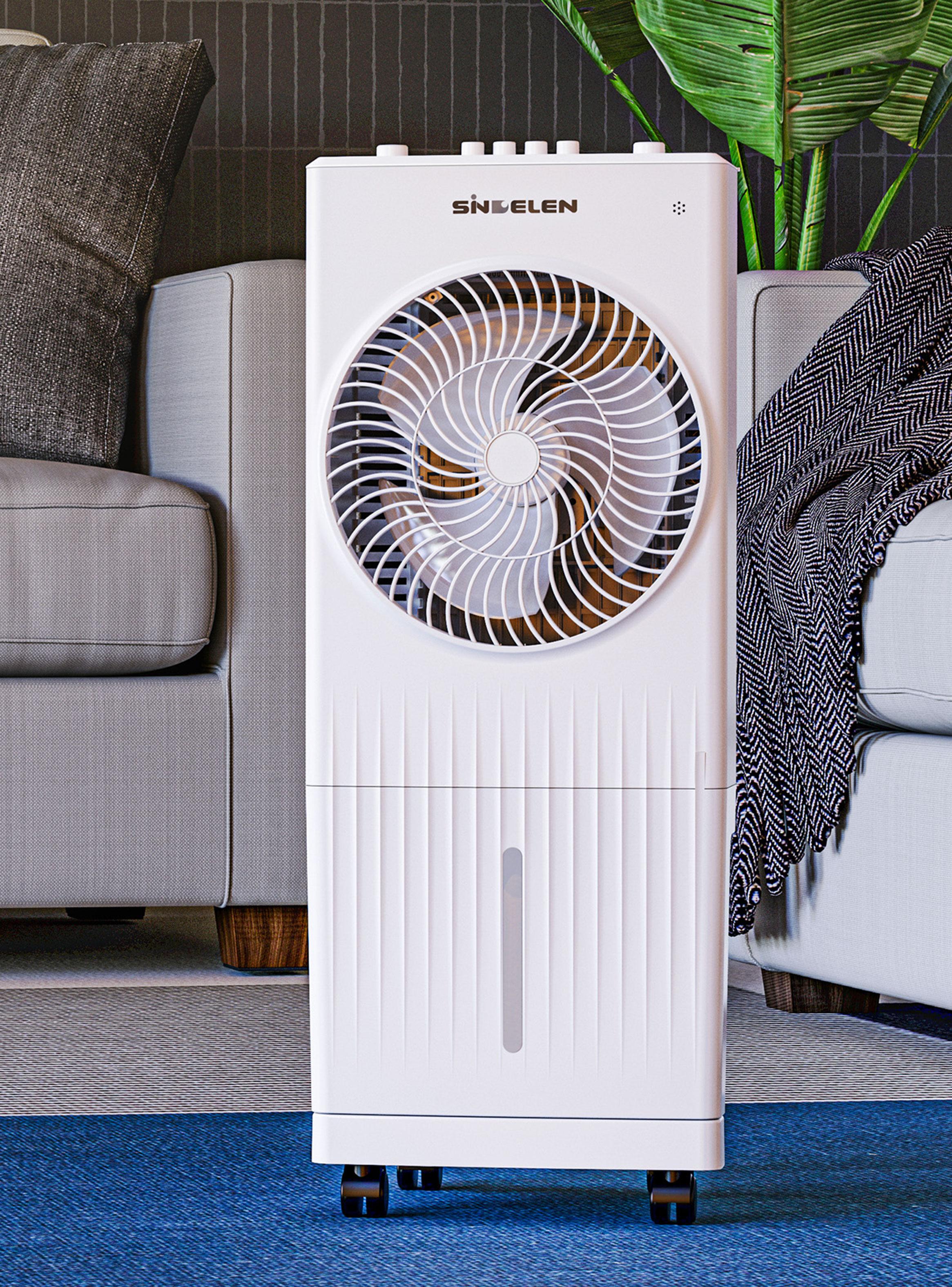 Enfriador de Aire 55W 3 Velocidades con Oscilación EEA-400 Blanco-4