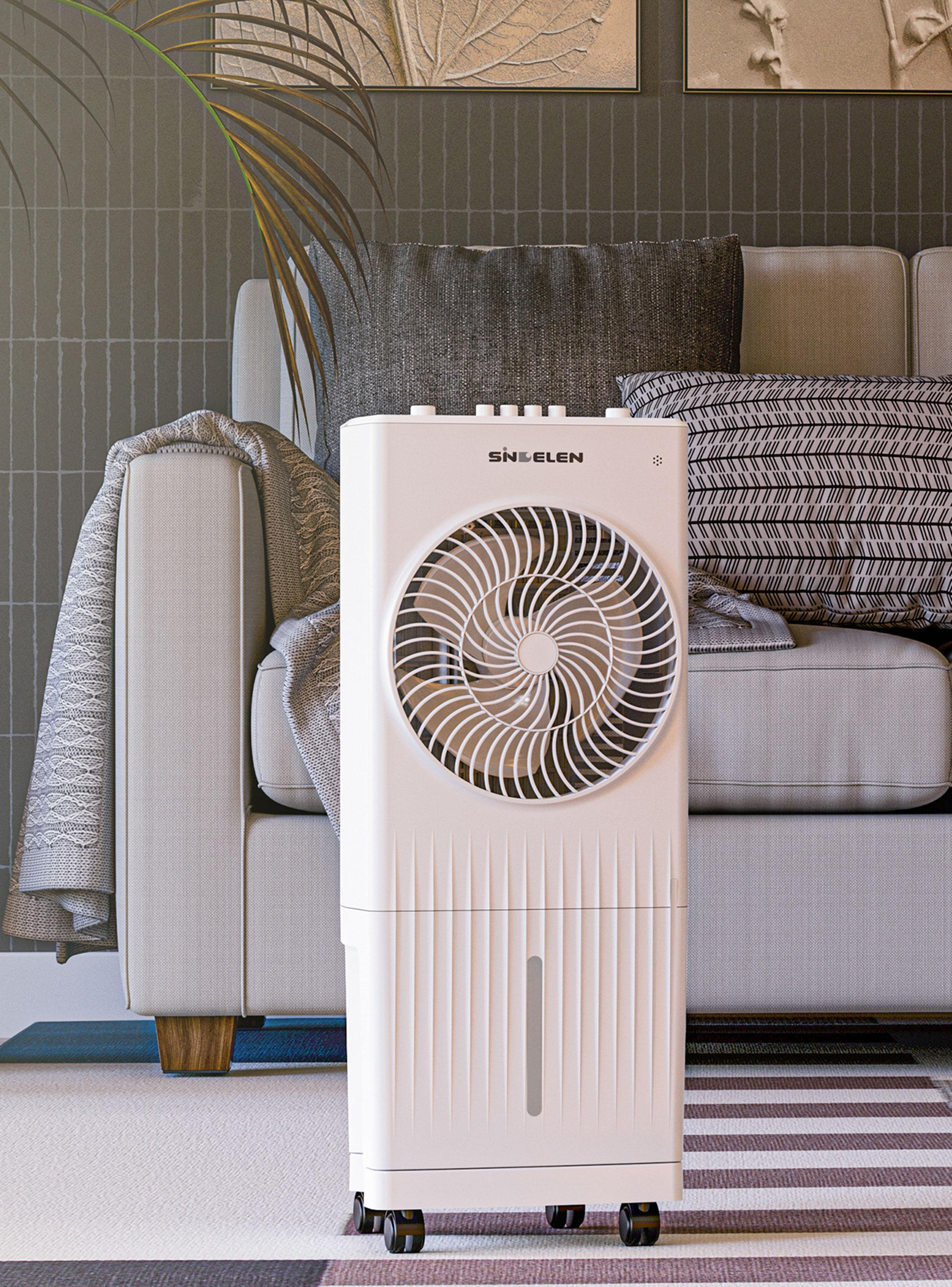 Enfriador de Aire 55W 3 Velocidades con Oscilación EEA-400 Blanco-5