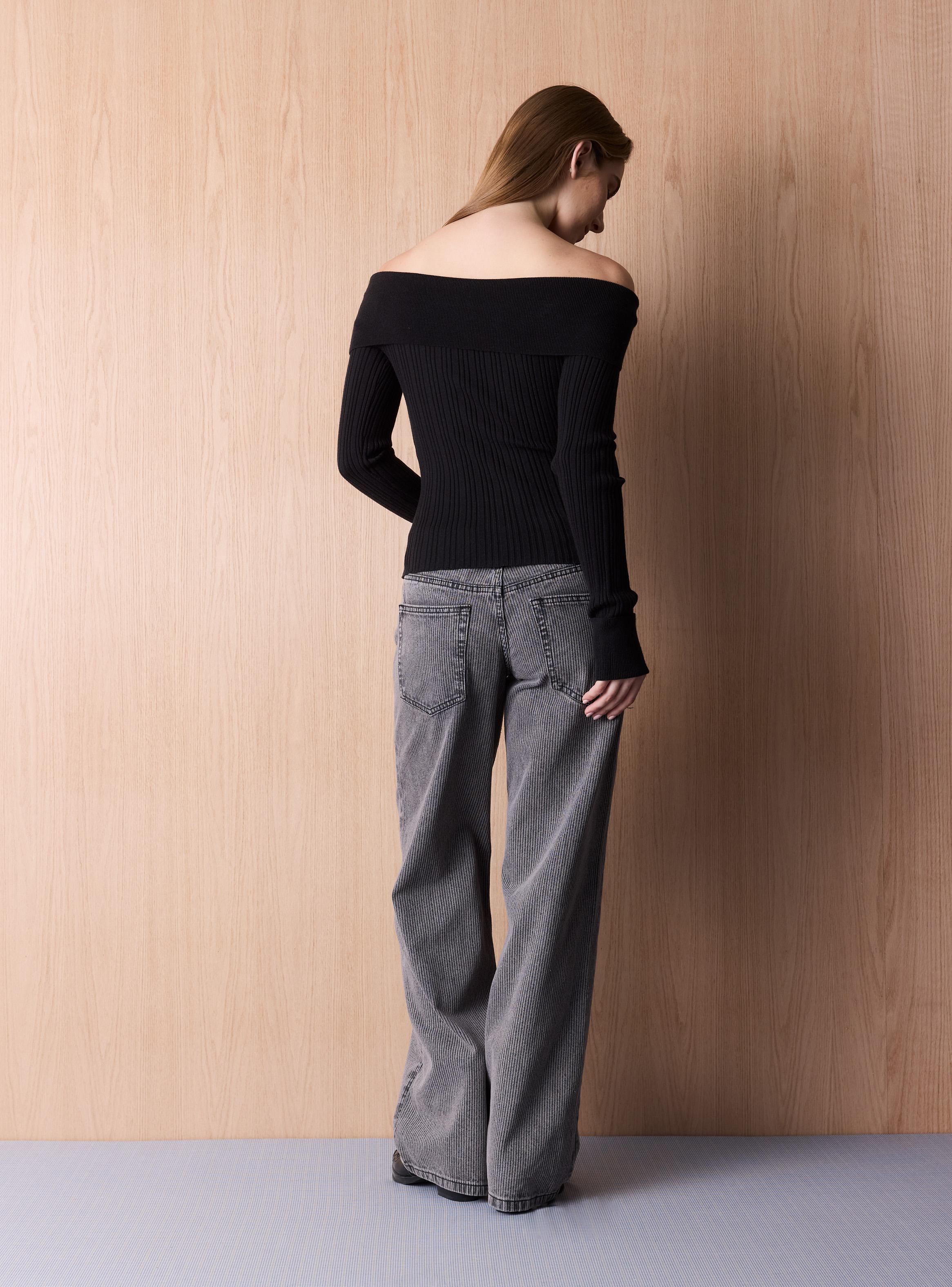 Sweater con Cuello Bardot-5