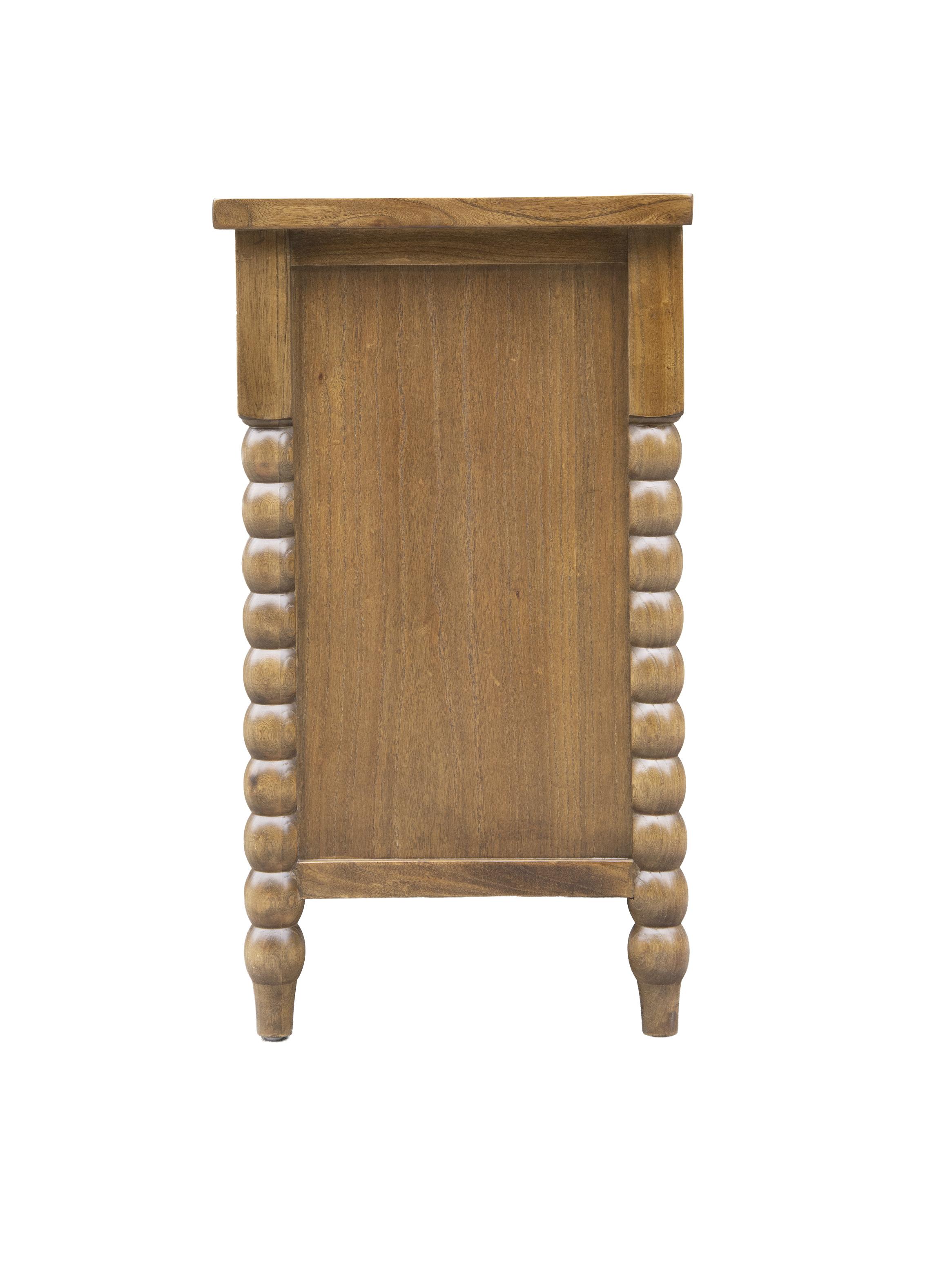 Cómoda Ecléctica 3 Cajones 120x45x80 cm-3