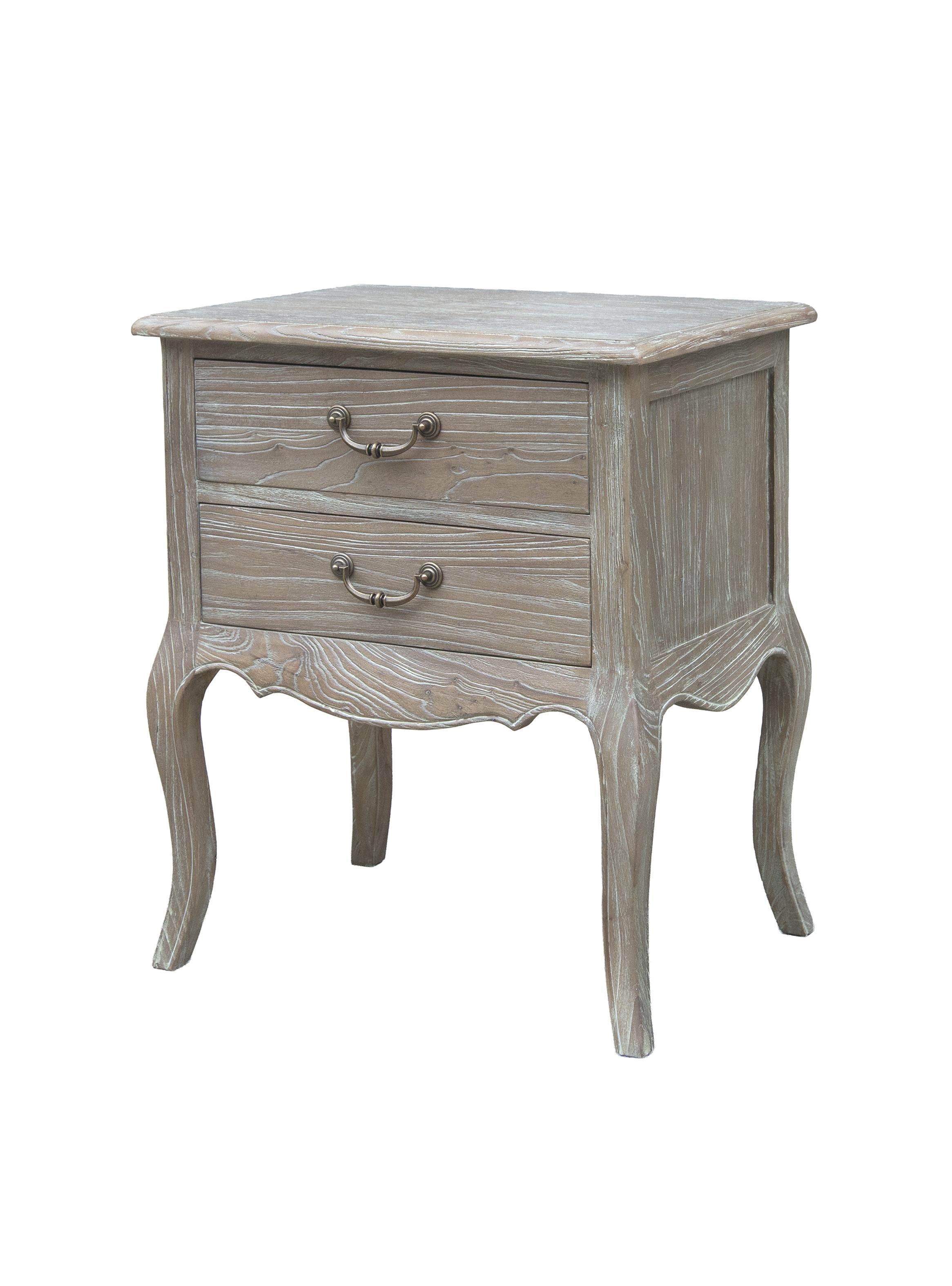 Velador Normandía 2 Cajones 55x40x65 cm-2