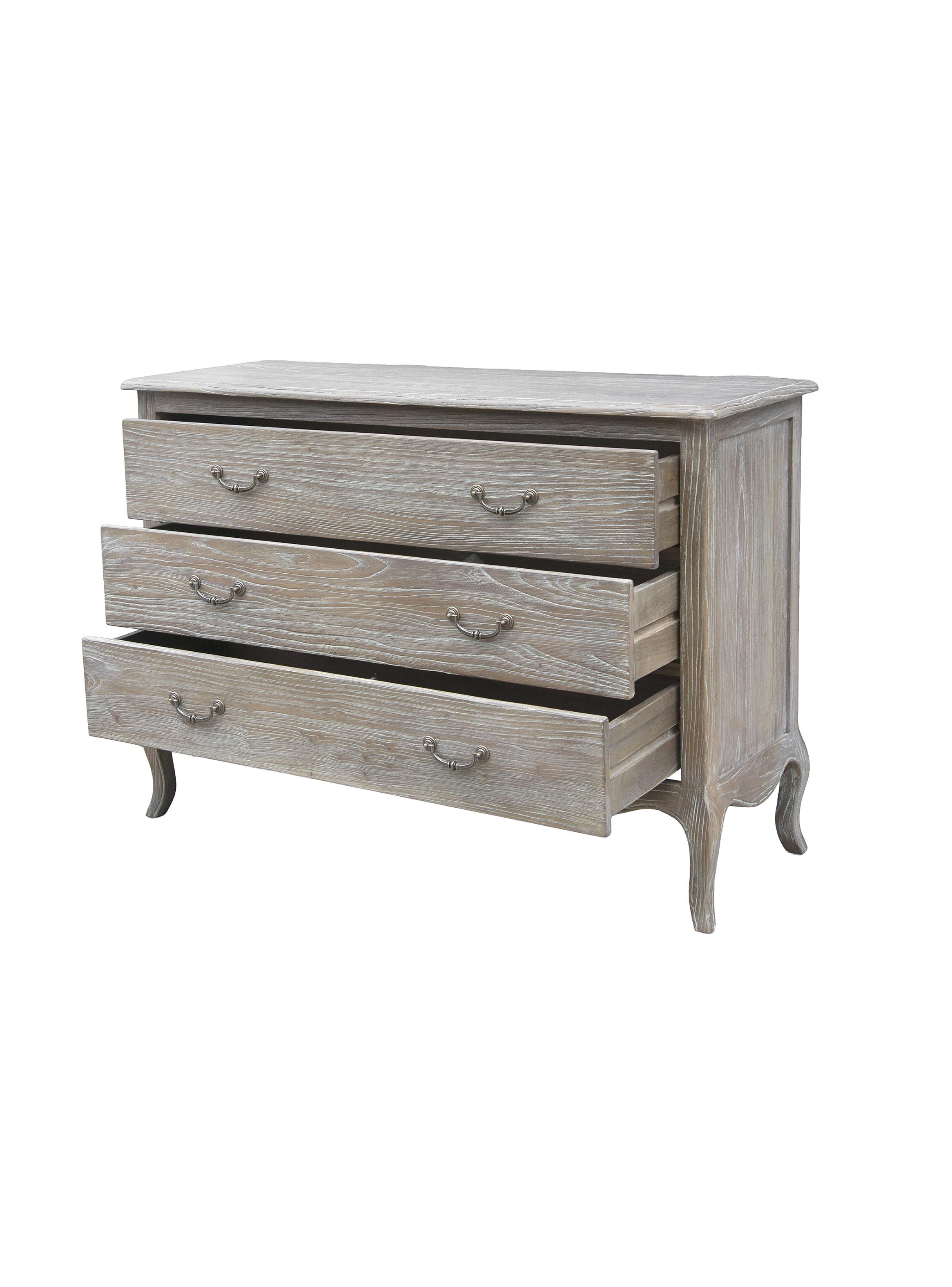 Comoda Normandía 3 Cajones 120x45x85 cm-5