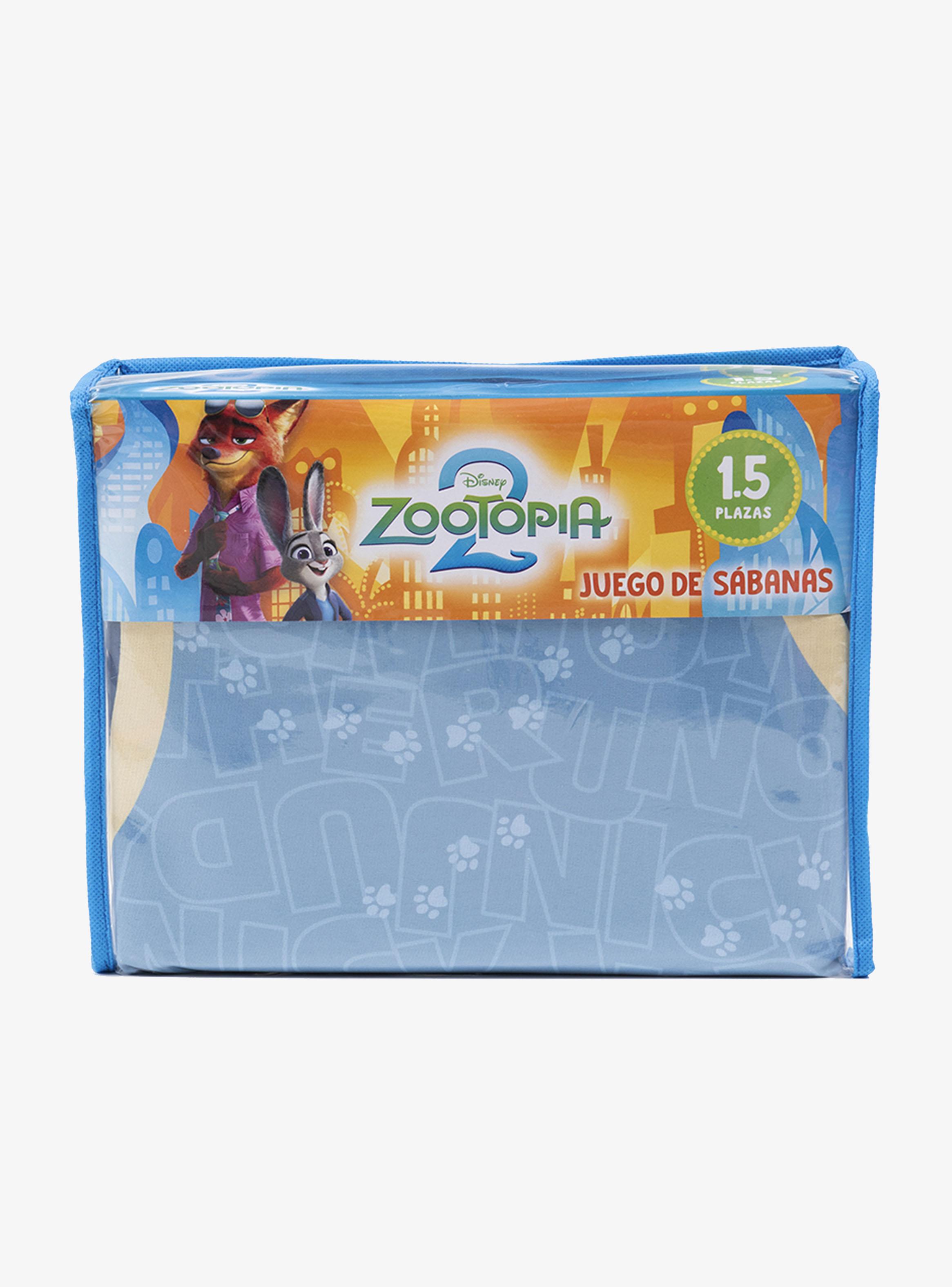 Juego de Sábanas Single 1.5 Plazas Zootopia Zootennnnial-2