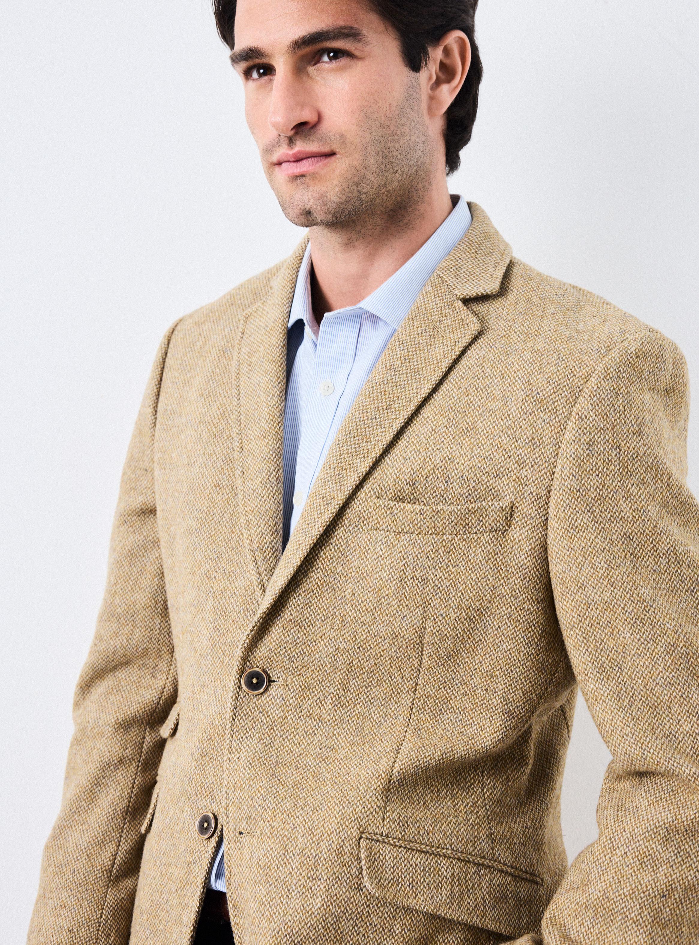Vestón Recto en Tweed Slim Fit-2