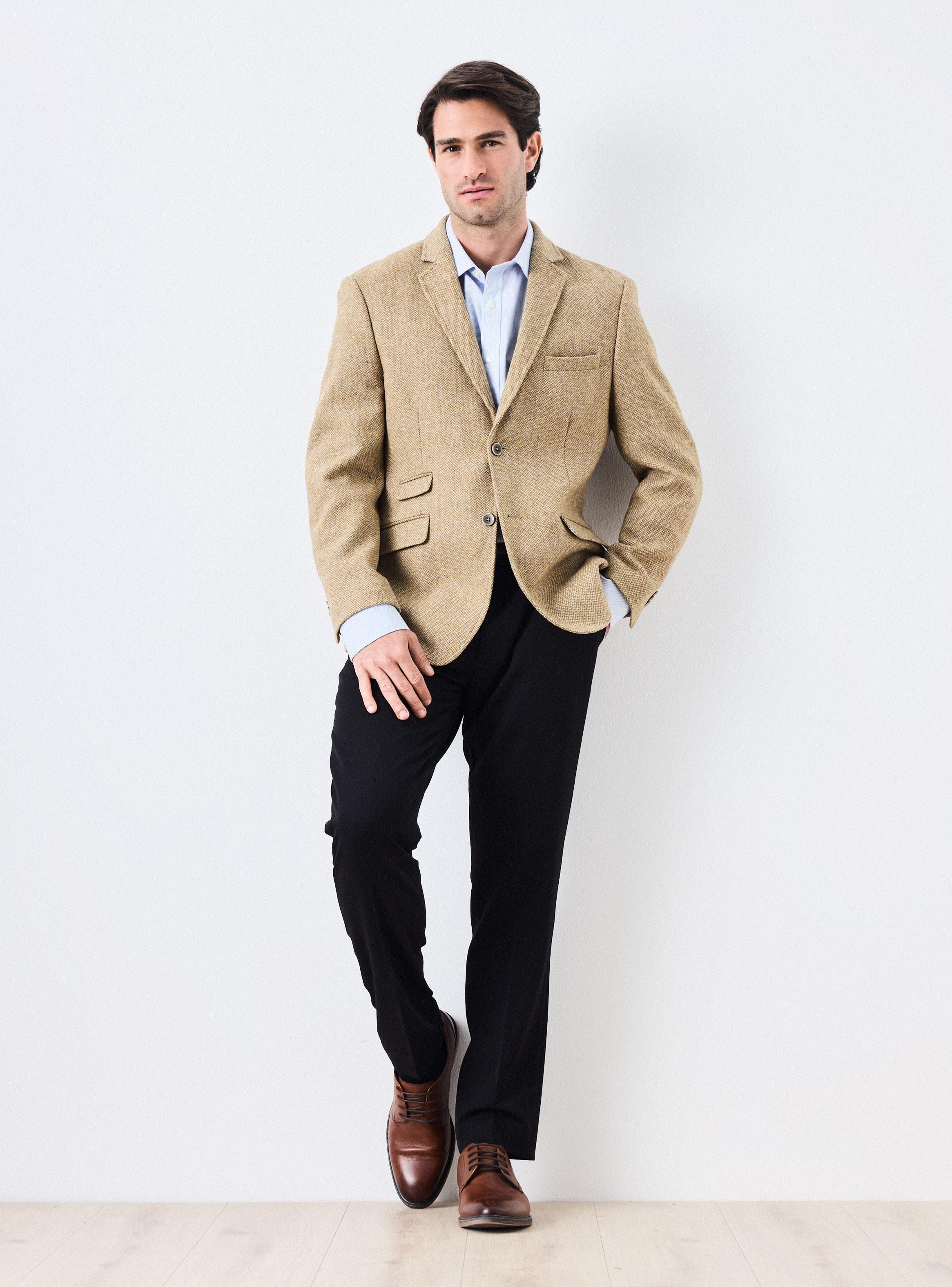 Vestón Recto en Tweed Slim Fit-4