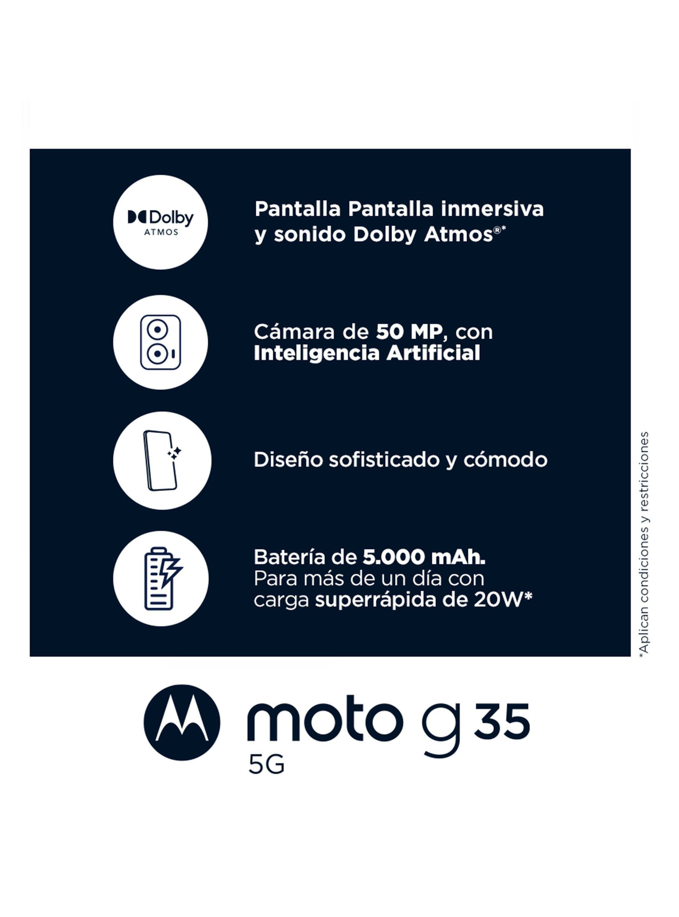 Smartphone Moto G35 5G 4GB RAM 256GB 6.7'' Gris Liberado-4