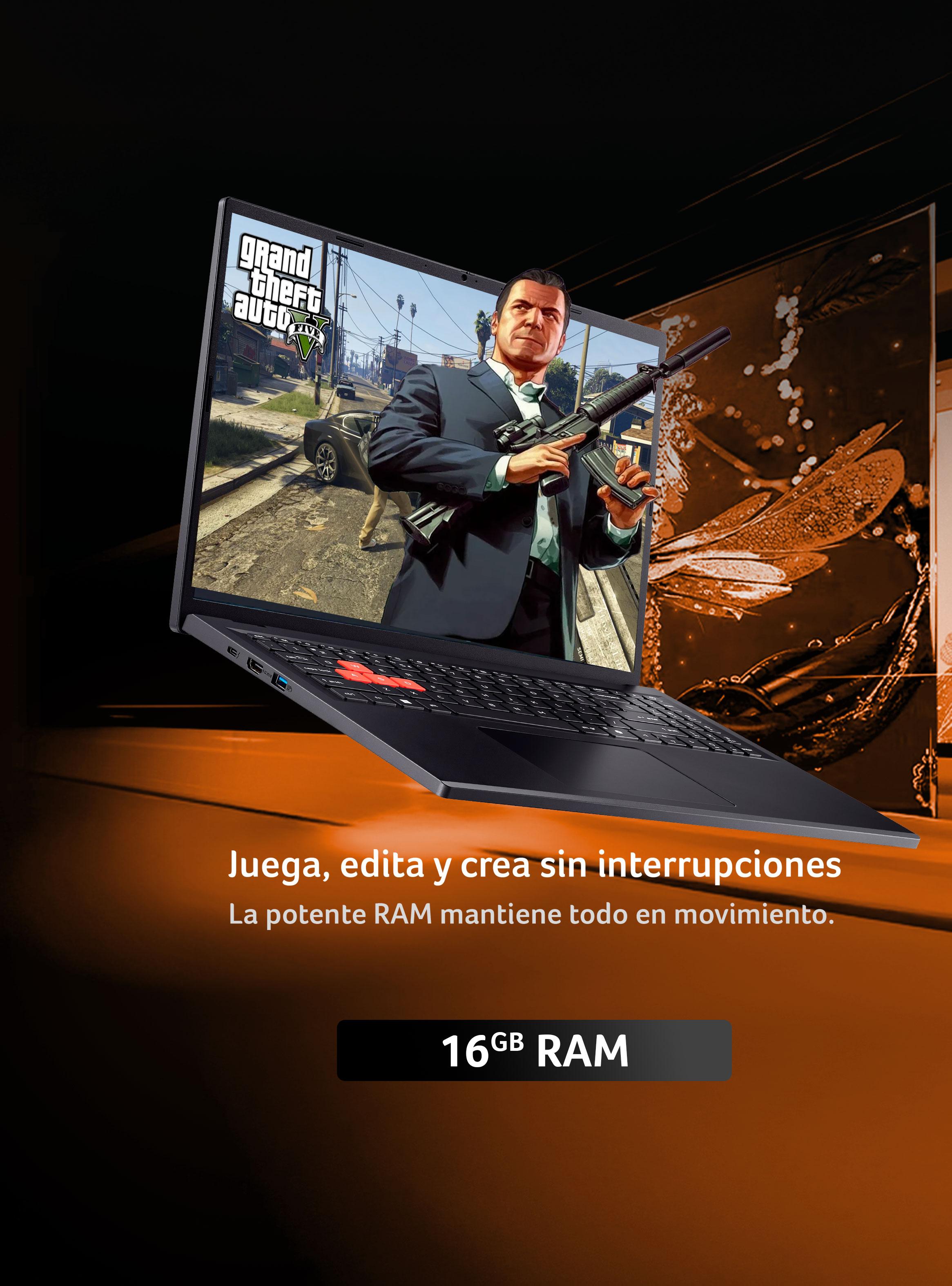 Notebook Gamer Nitro Lite Intel Core i5 RTX3050 16GB RAM 512GB SSD 16'' 165Hz WUXGA-2