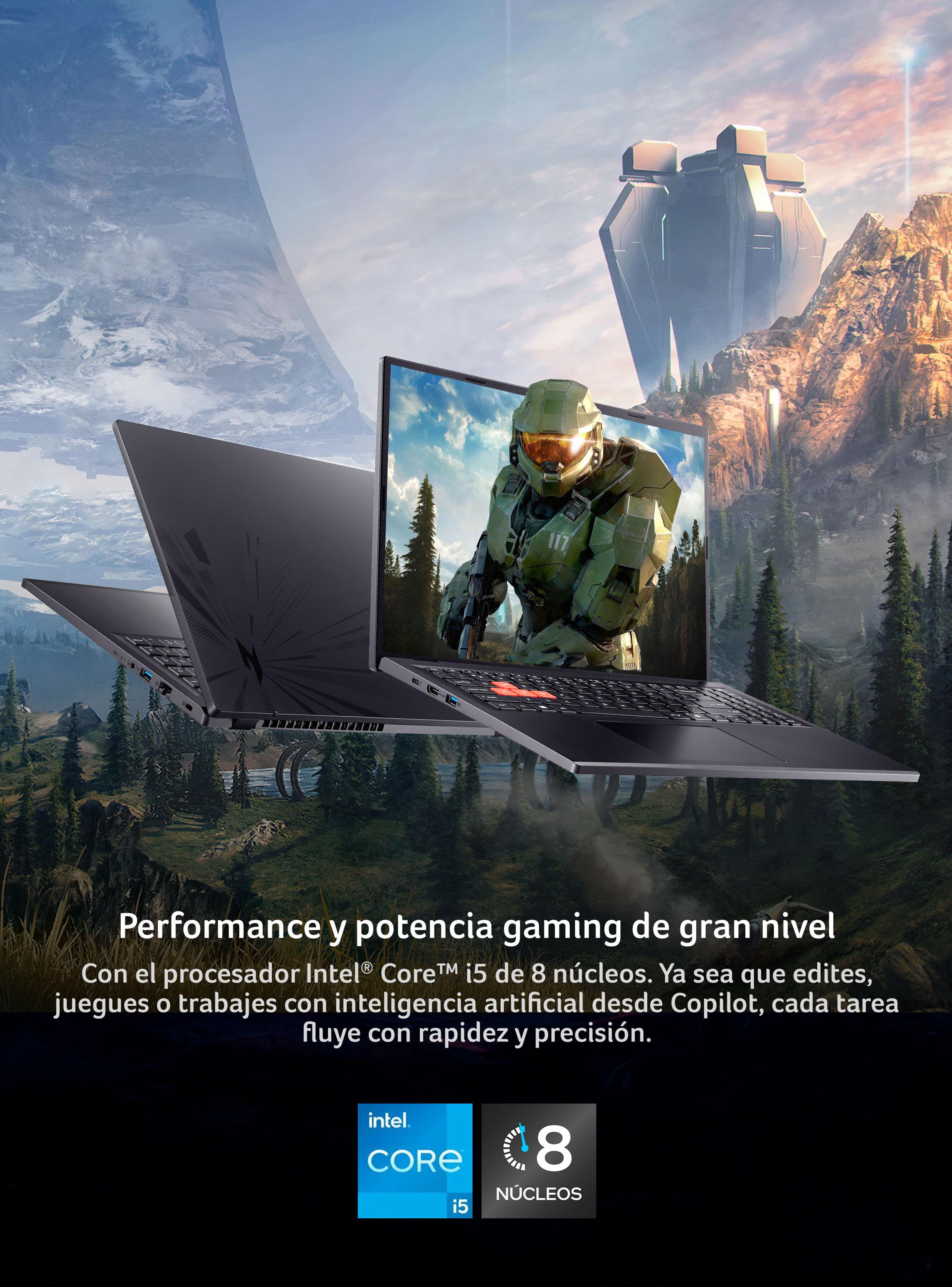 Notebook Gamer Nitro Lite Intel Core i5 RTX4050 16GB RAM 512GB SSD 16'' 165Hz WUXGA-4
