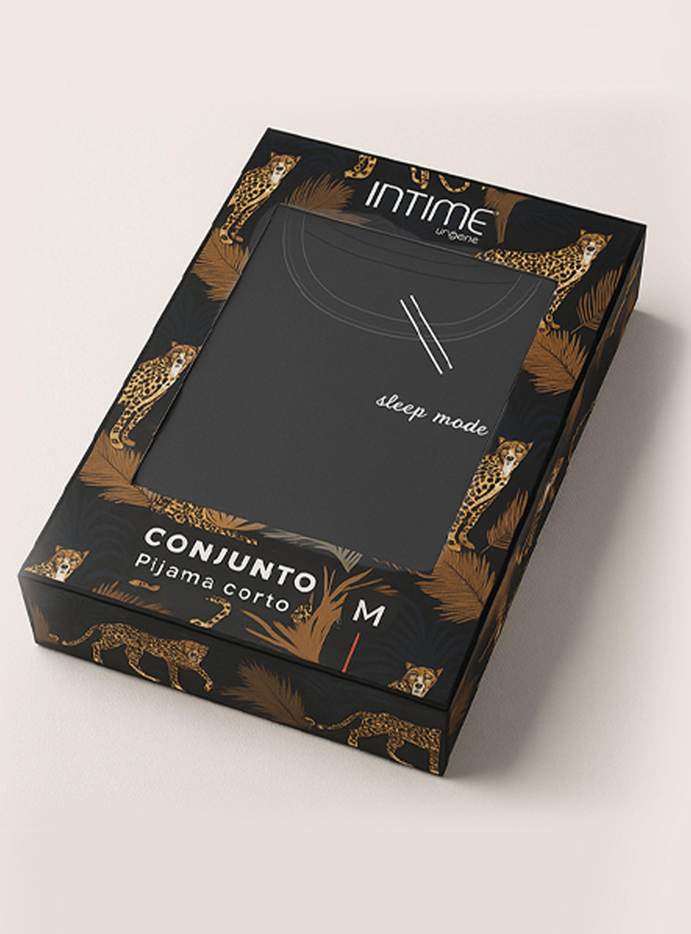 Pijama Polera Manga Corta con Short en Caja-4