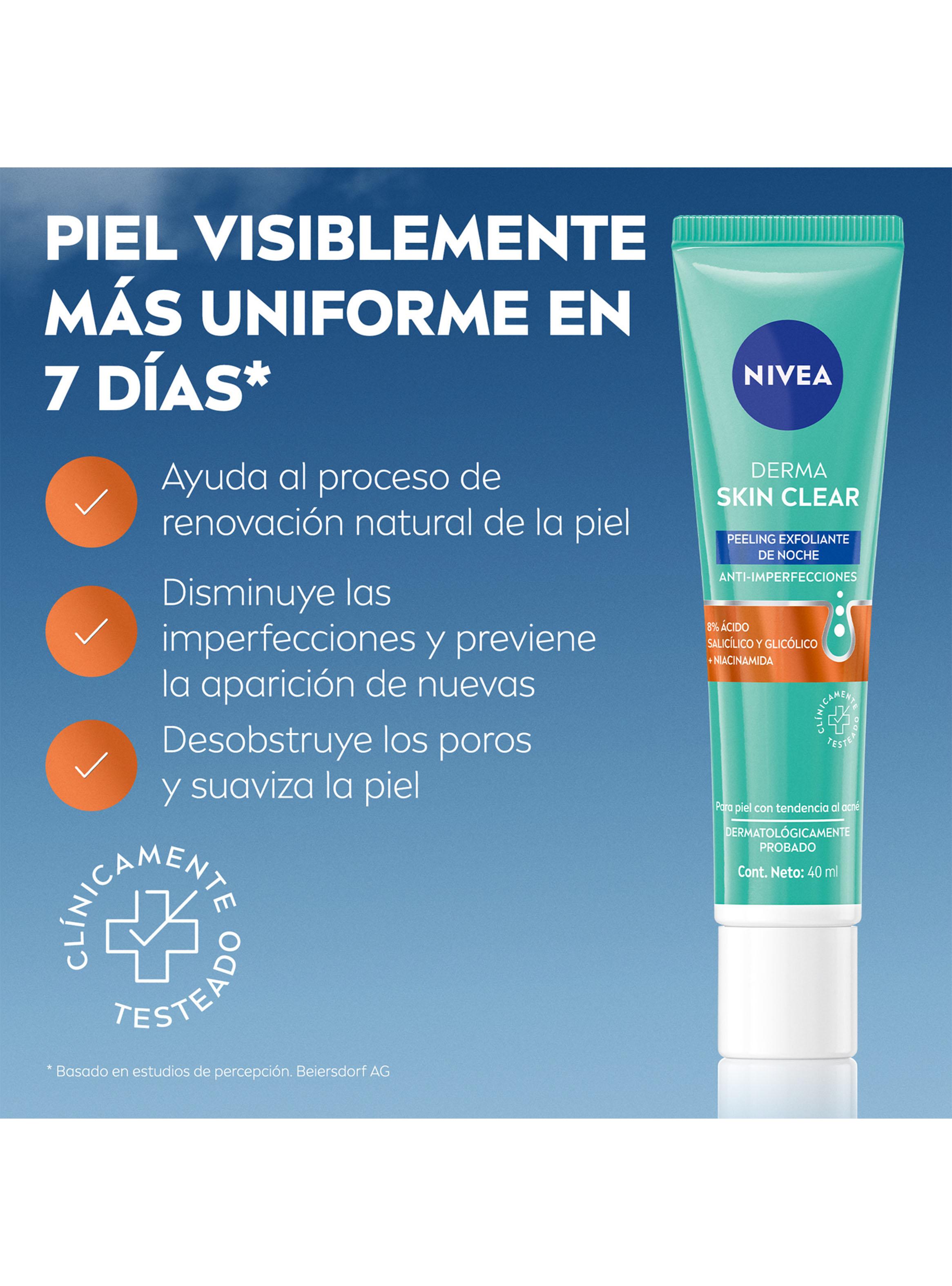 NIVEA Derma Skin Clear Peeling Exfoliante de Noche 40ml-2
