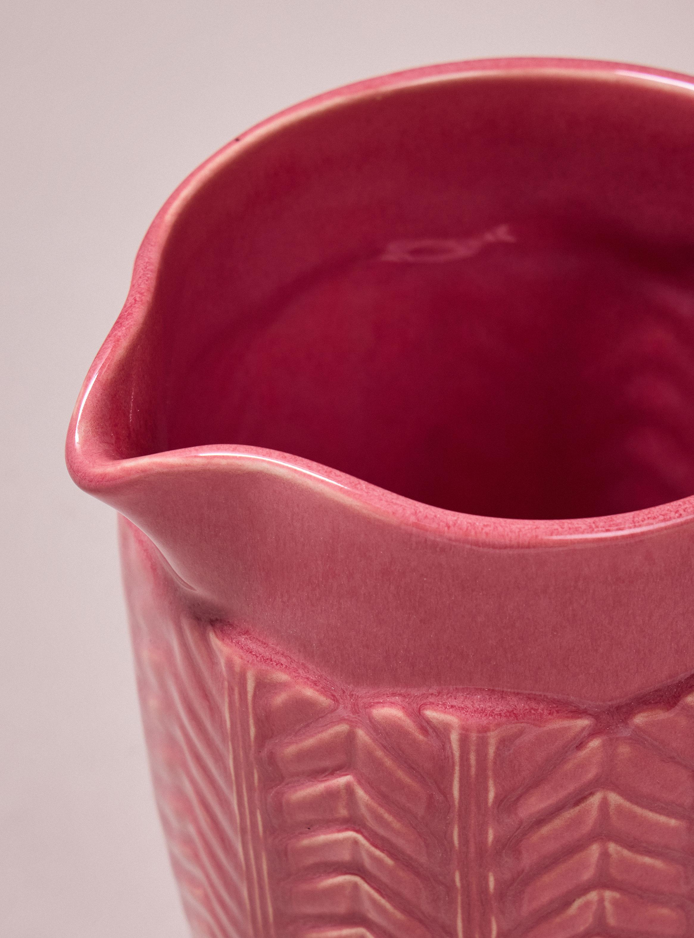 Jarro Cerámica Rosa 1.9 L-2