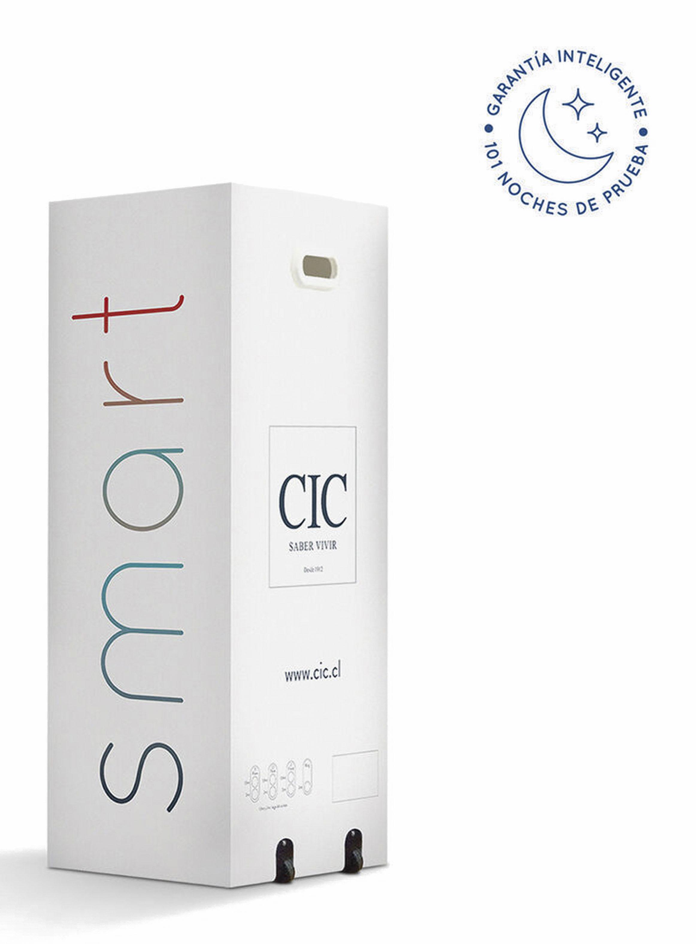 Cama Europea Box Cic Smart 2 Plazas Base Normal-5