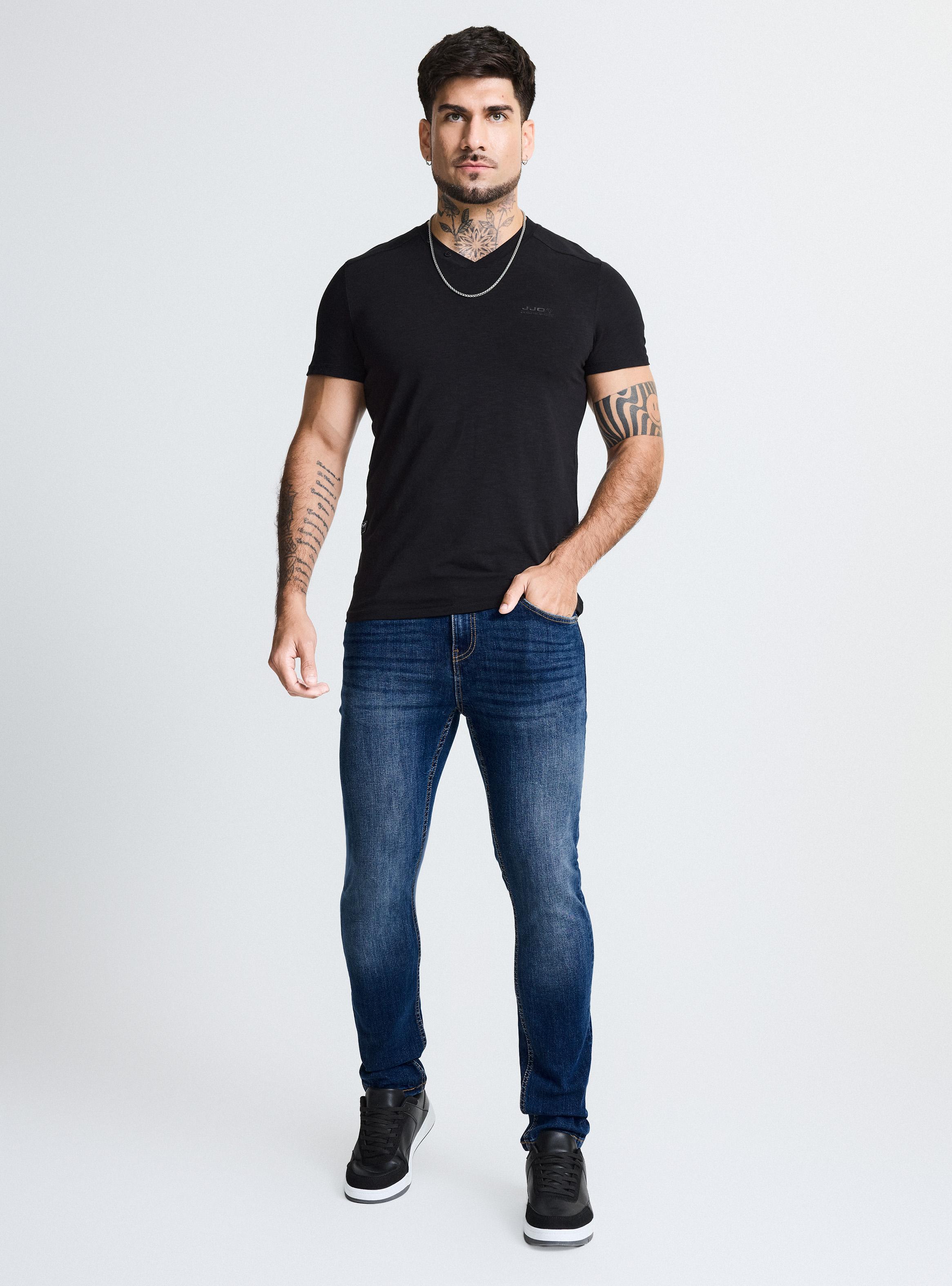 Jeans Skinny Fit Medio 1 Básico-4