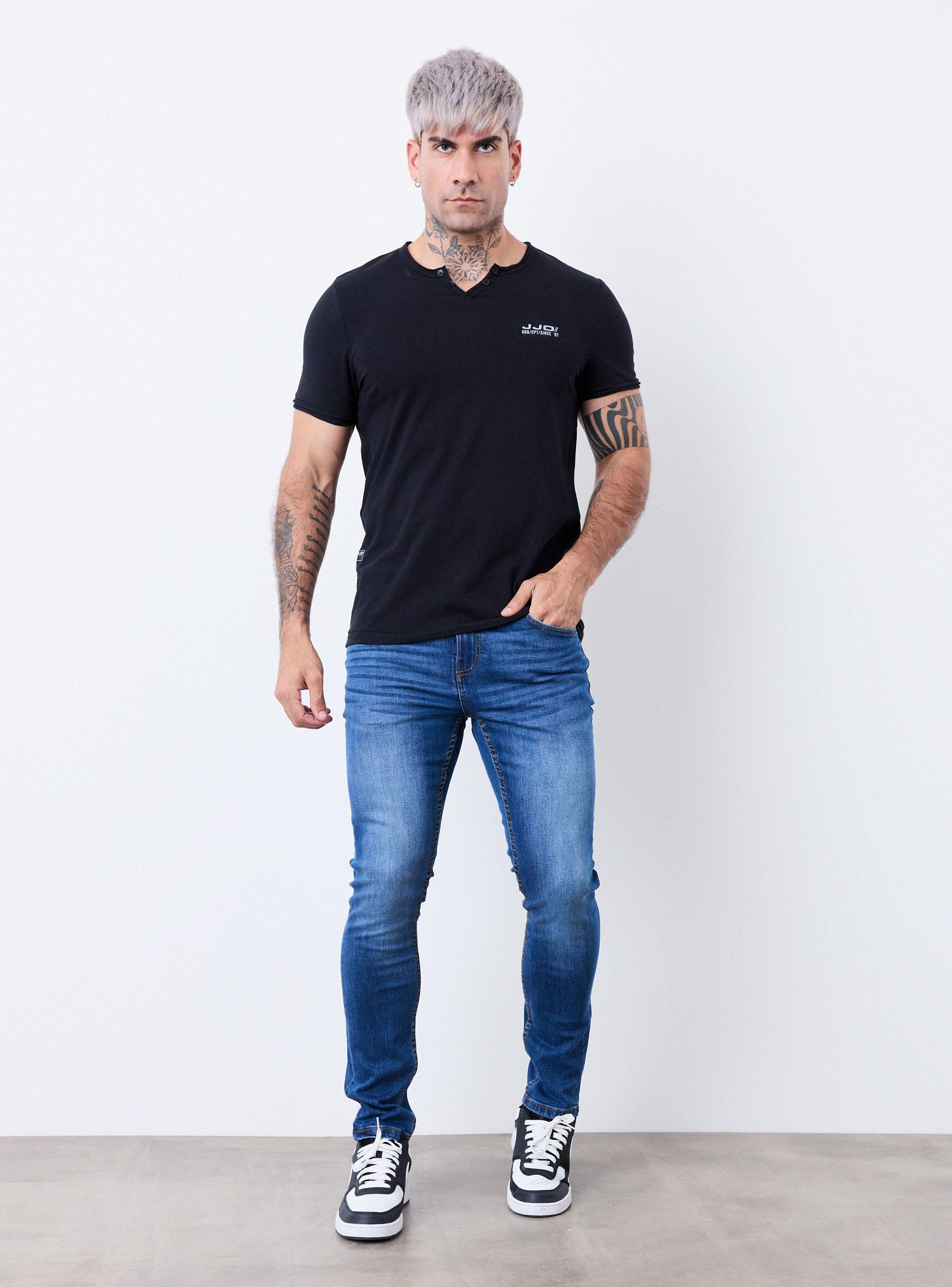 Jeans Básico Color Medio Skinny Fit-4