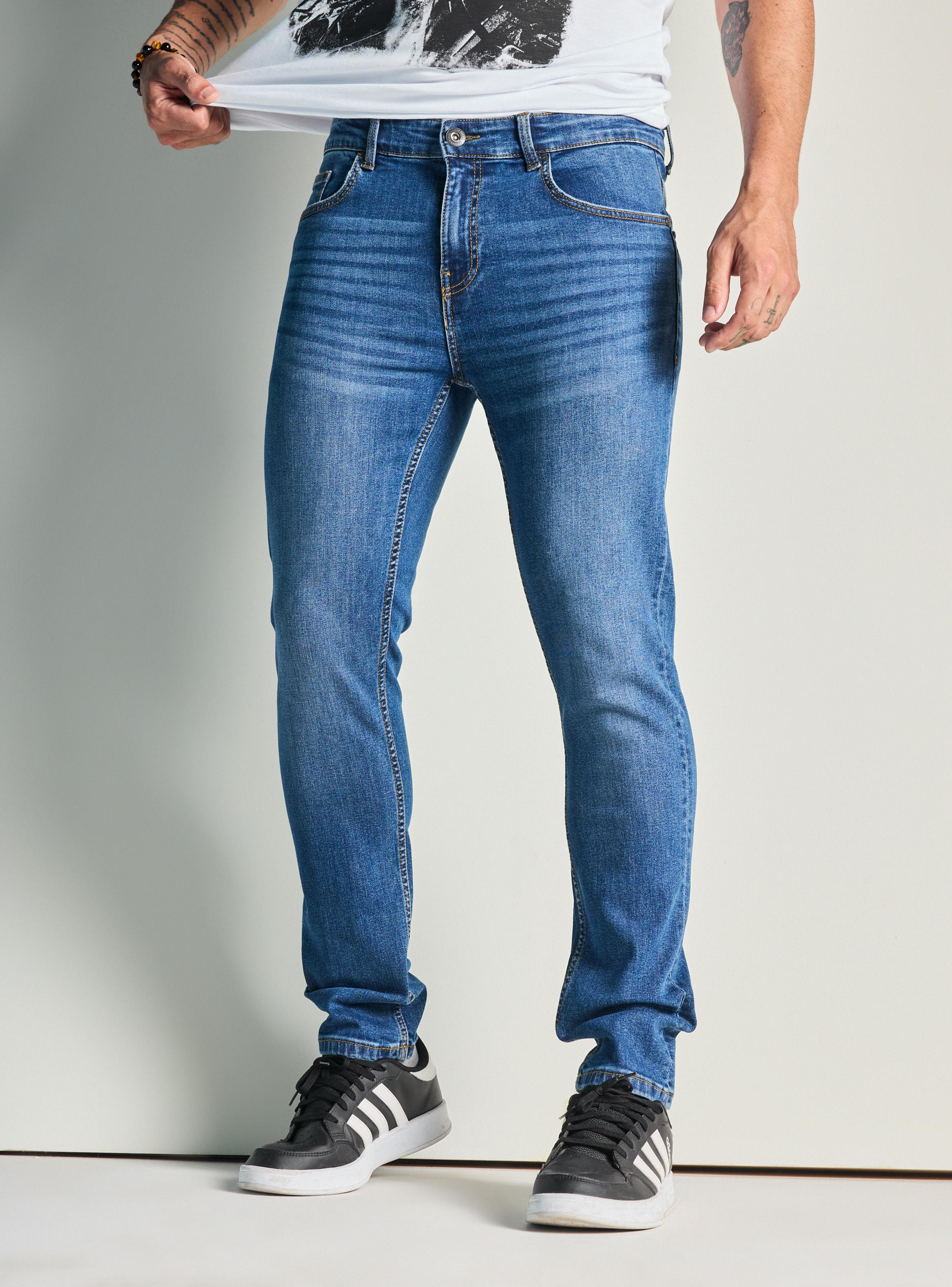 Jeans Básico Color Medio Skinny Fit-0
