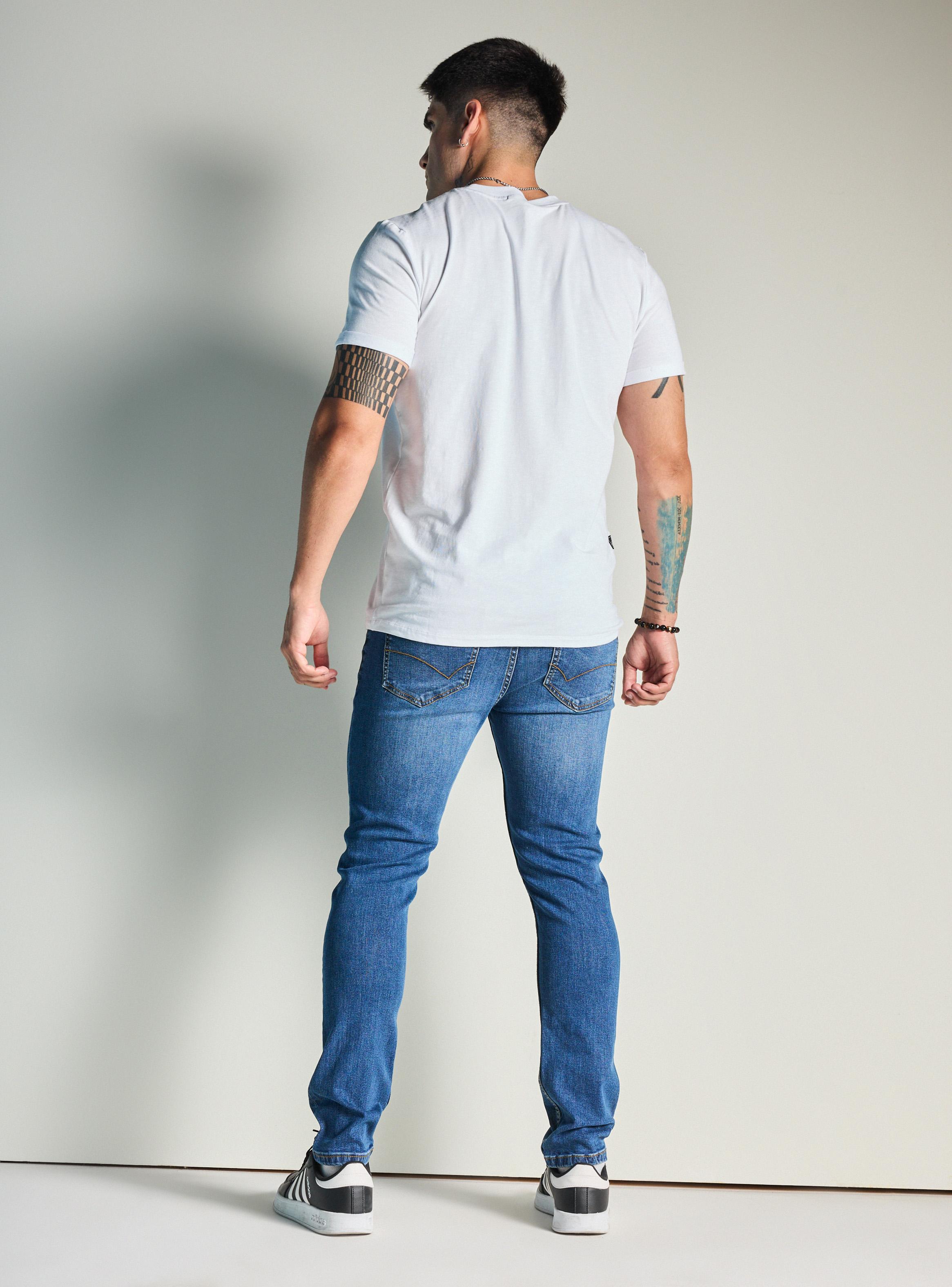 Jeans Básico Color Medio Skinny Fit-5