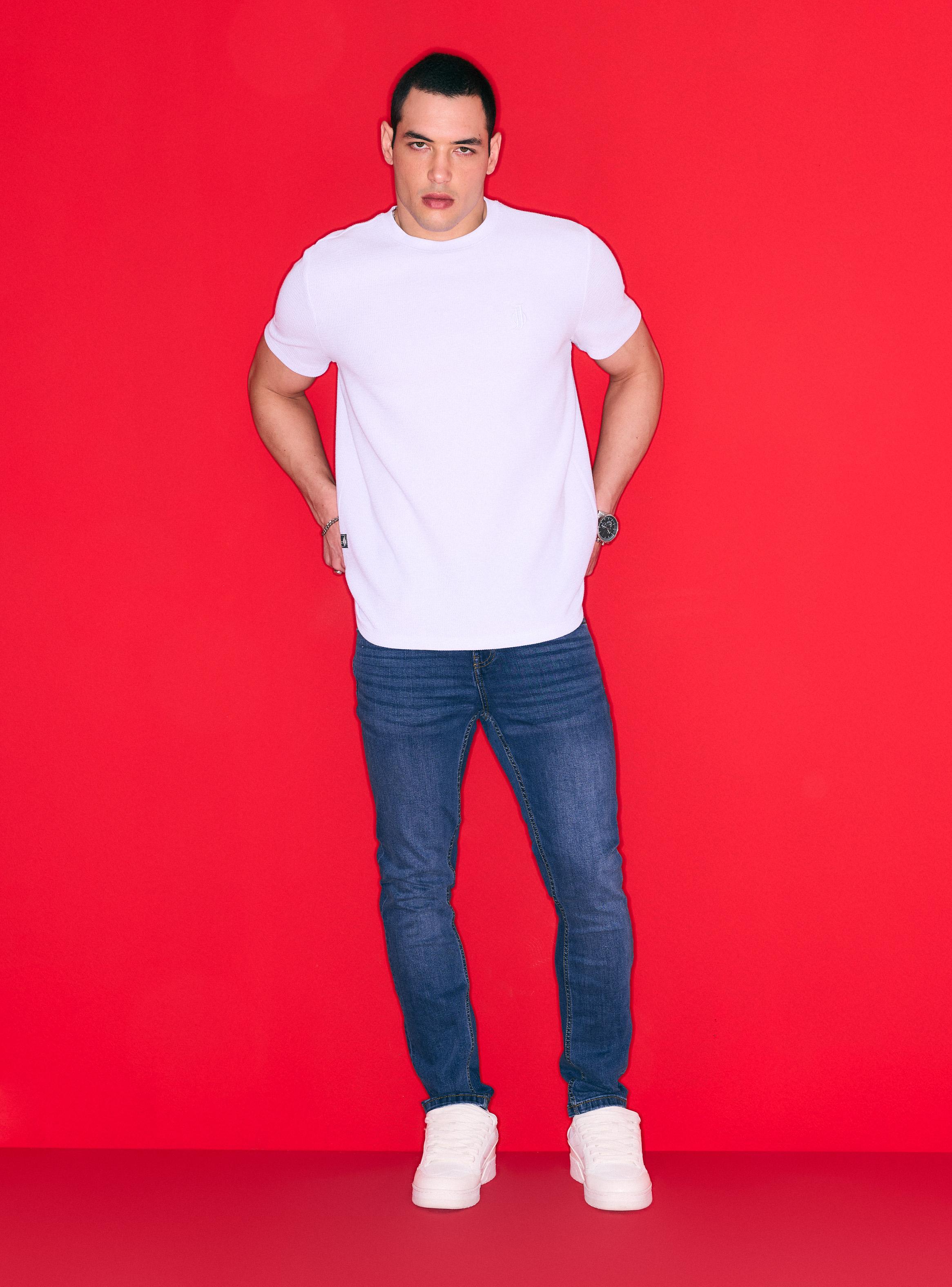 Jeans Básico Color Medio Skinny Fit-4