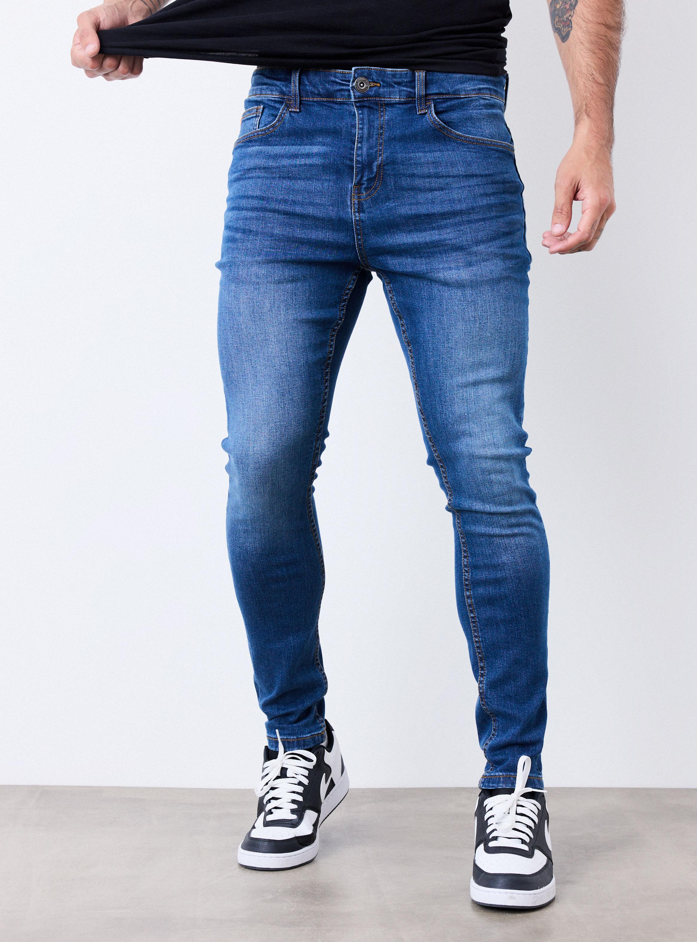 Jeans Básico Tono Medio Super Skinny Fit-0